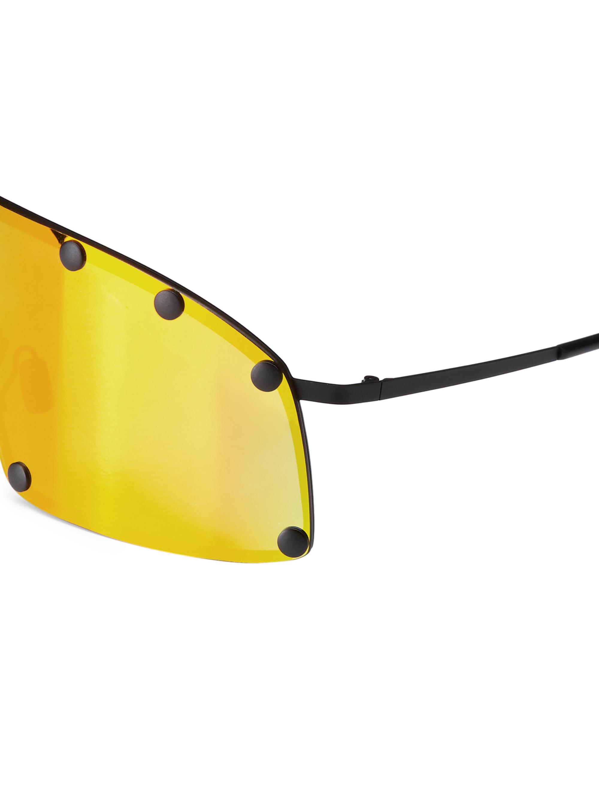 Rick Owens Shield 80MM Rectangular Sunglasses | Saks Fifth Avenue