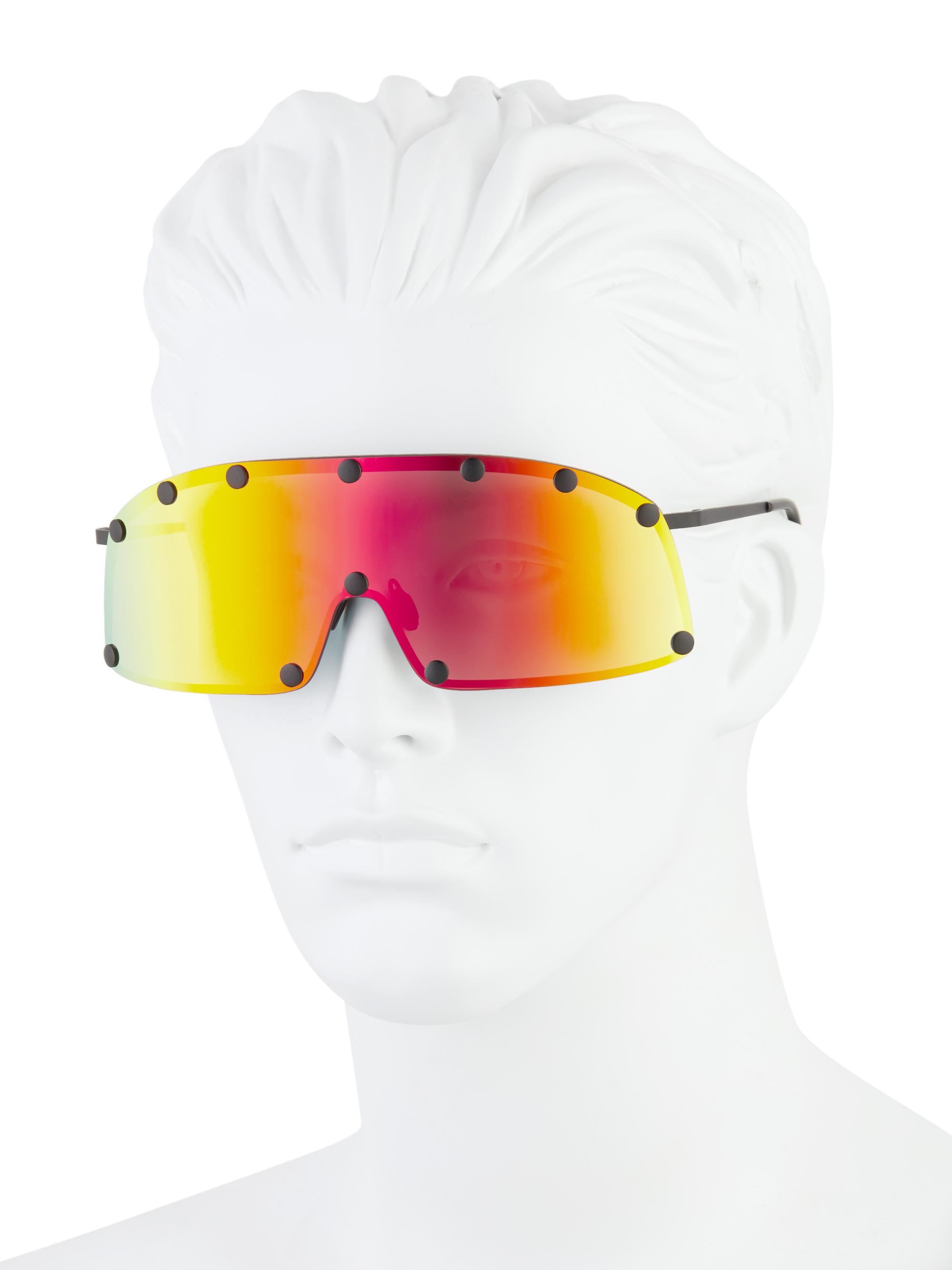 Rick Owens Shield 80MM Rectangular Sunglasses | Saks Fifth Avenue