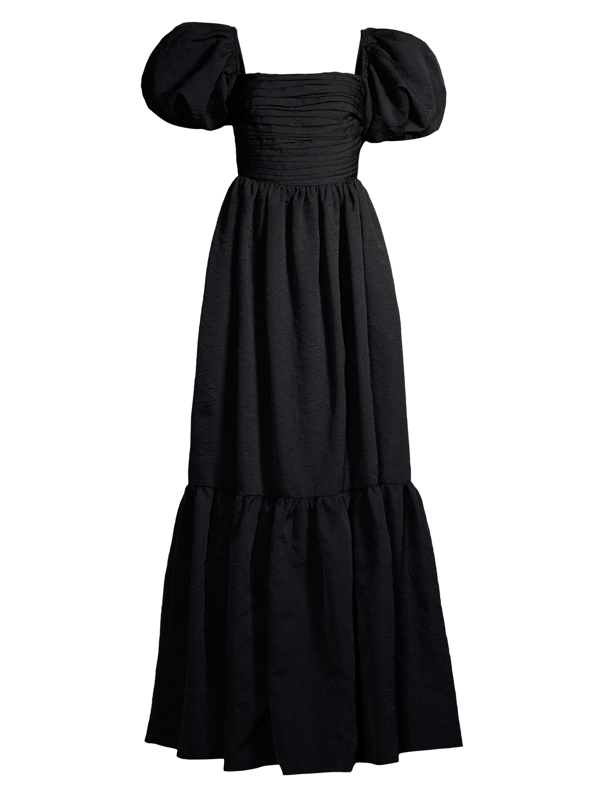 Sau Lee Women's Medeline Puff-Sleeve Maxi Dress - Black