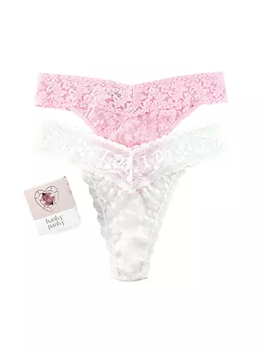 La Vie en Rose - 6-Pack Cotton Thong Panty