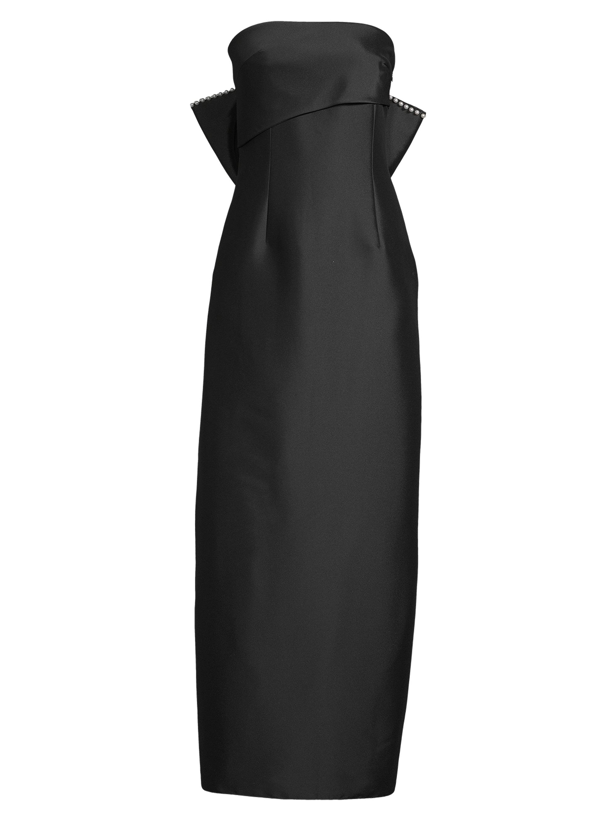 Sachin & Babi Women's Keira Bow Column Gown - Black