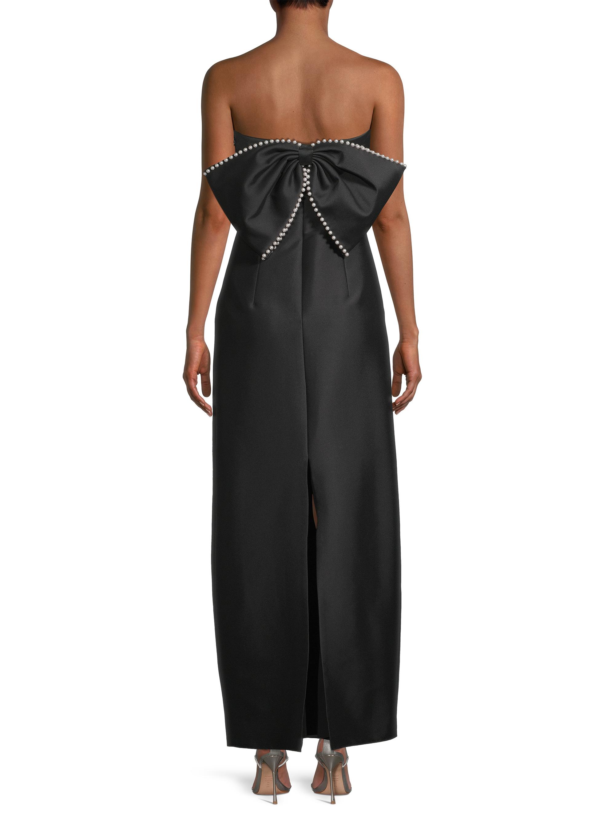 knee length dresses for ladies Sachin & Babi Blaine Strapless Bow Taffeta Midi Dress  katie + hubbell