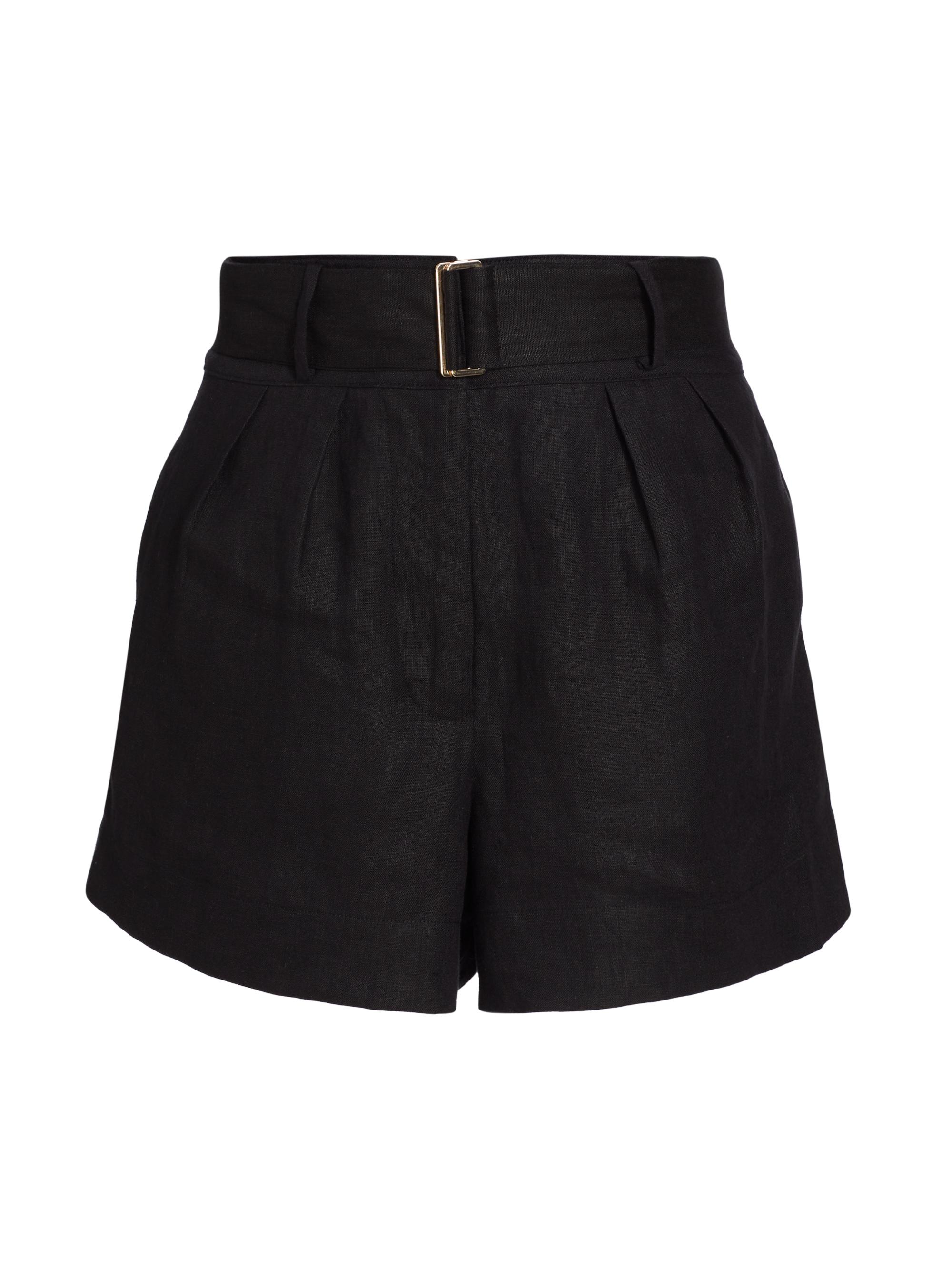 DÔEN Larue Pleated Linen Shorts | Saks Fifth Avenue