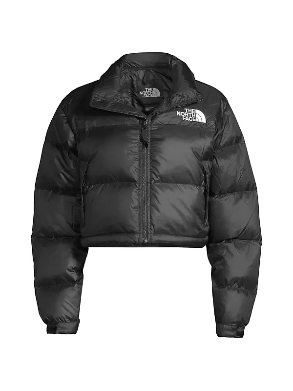 Shop The North Face Nuptse Cropped Down Puffer Jacket
