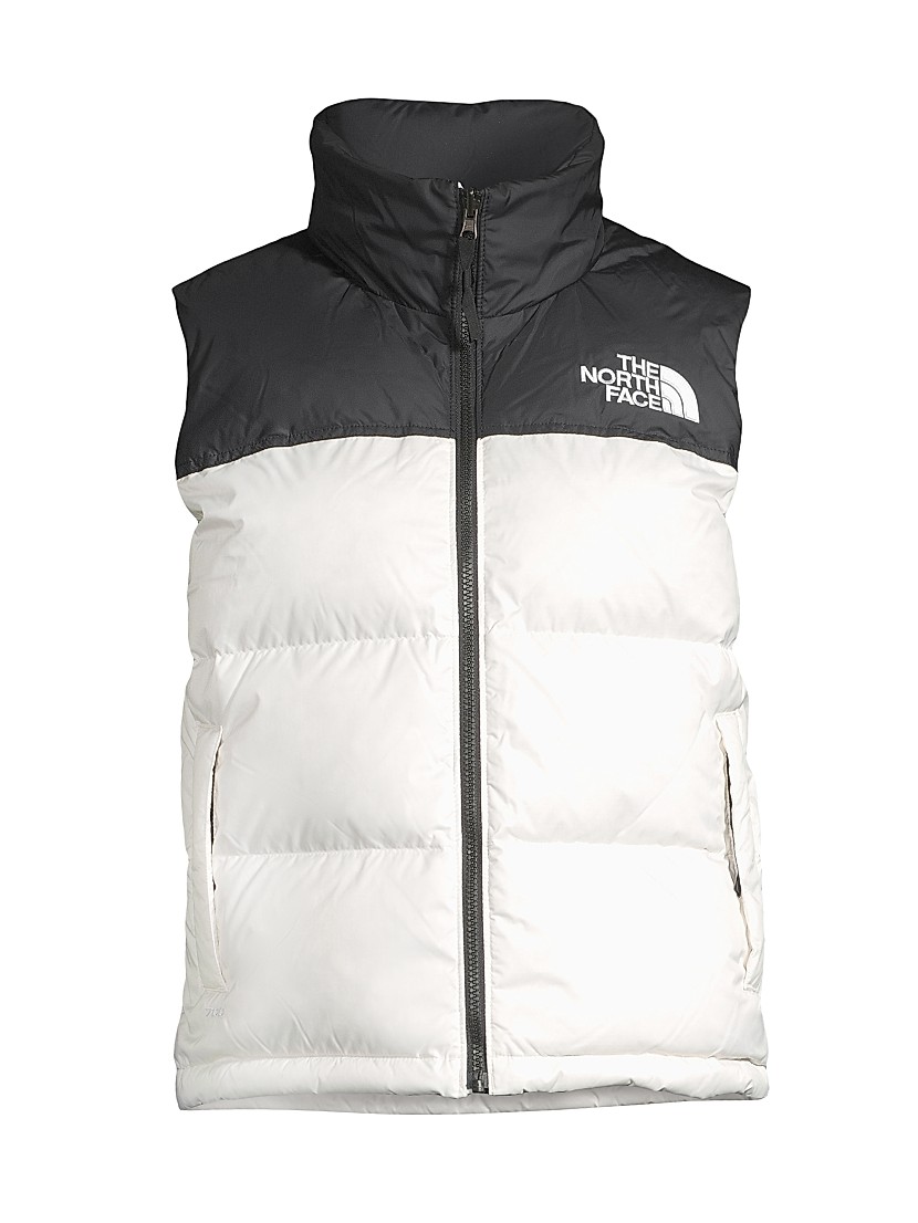 Shop The North Face Retro Nuptse Colorblocked Down Vest Shop The North Face Retro Nuptse Colorblocked Down Vest