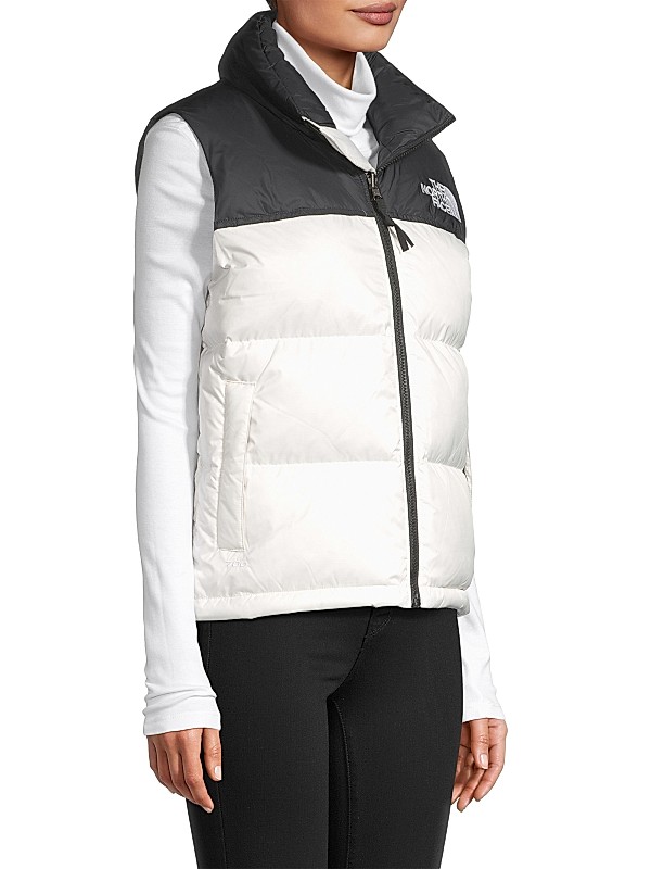 Shop The North Face Retro Nuptse Colorblocked Down Vest Shop The North Face Retro Nuptse Colorblocked Down Vest