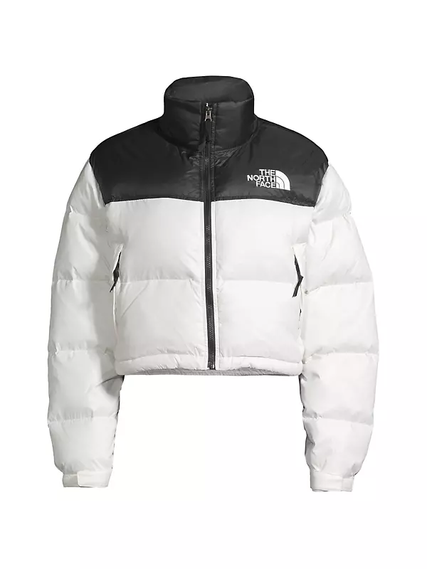 Shop The North Face Nuptse Cropped Down Puffer Jacket | Saks Fifth 