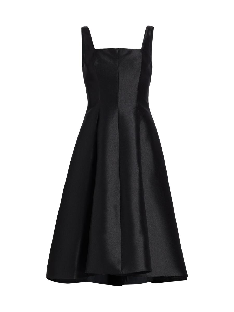 Amsale Mikado Paneled Midi-Dress | Saks Fifth Avenue