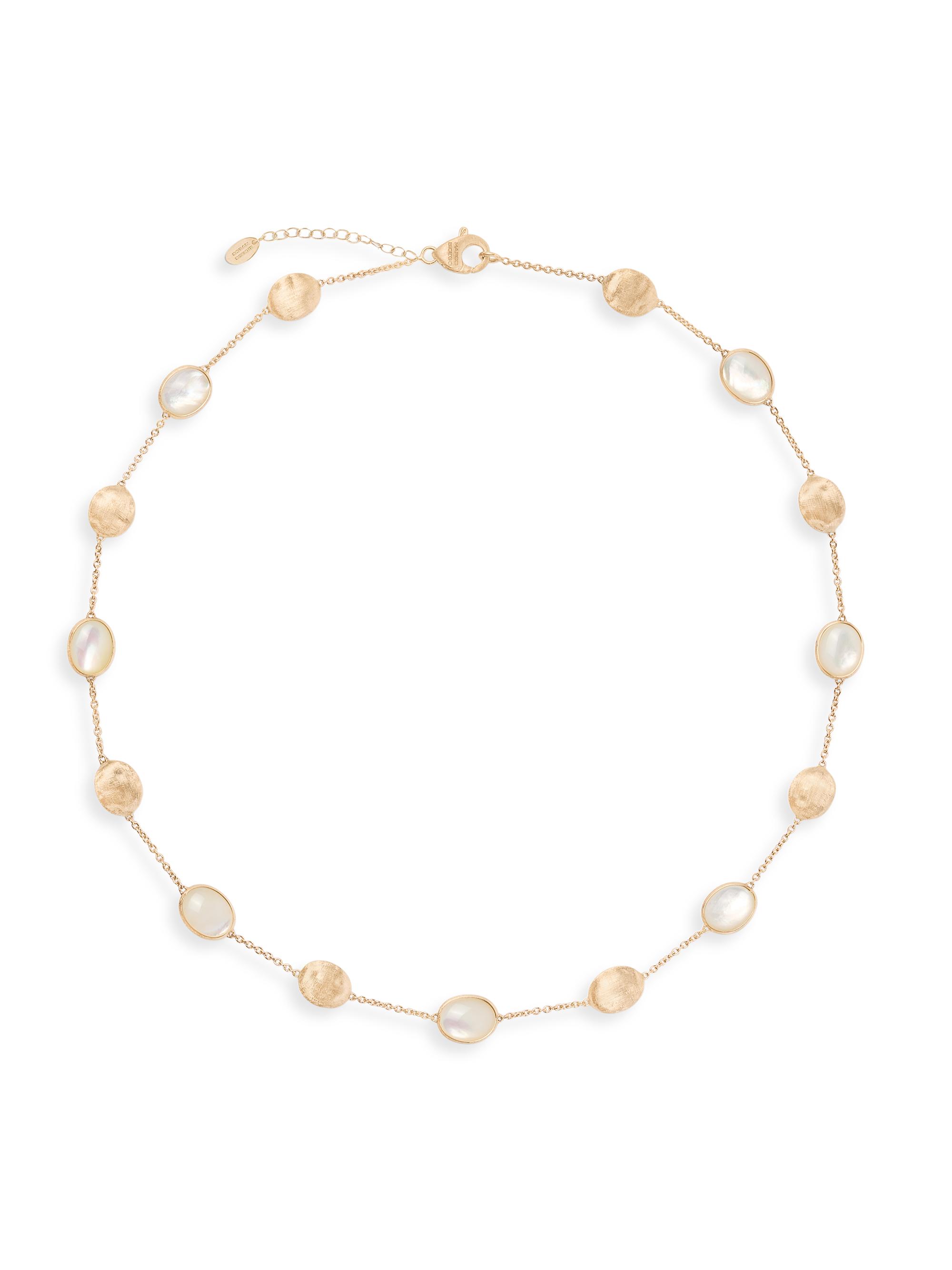 Marco Bicego Women's Siviglia 18K Yellow Gold & Mother-Of-Pearl Station Necklace - Yellow Gold