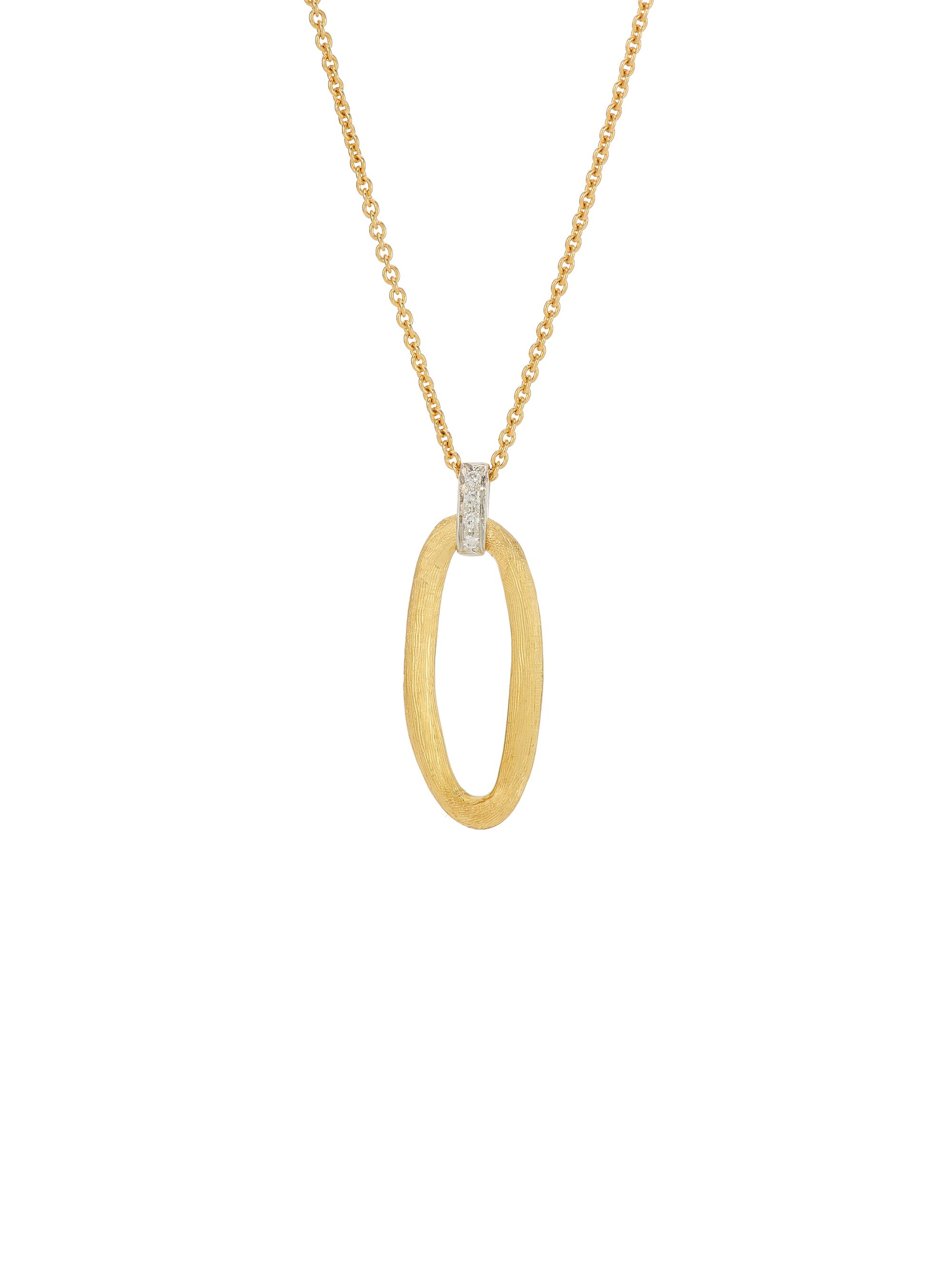 Marco Bicego Women's Jaipur Two-Tone 18K Gold & 0.4 TCW Diamond Link Pendant Necklace - Yellow Gold