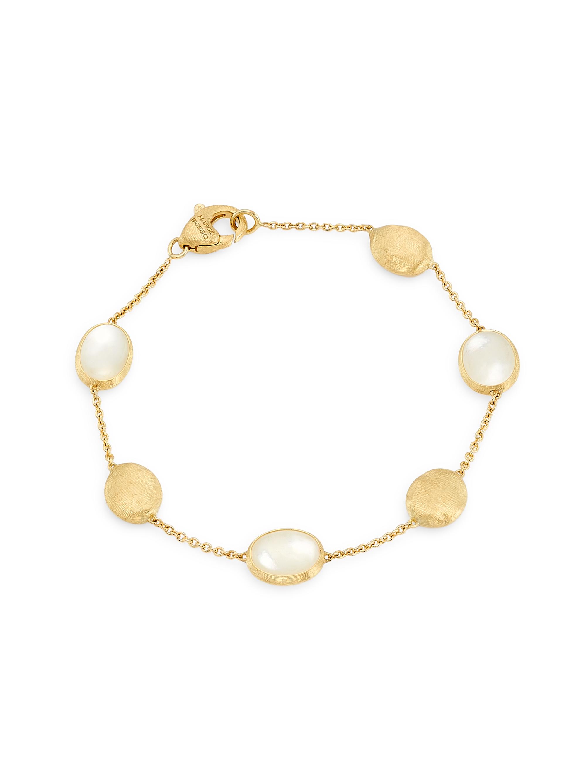 Marco Bicego Women's Siviglia 18K Yellow Gold & Mother-Of-Pearl Station Bracelet - Yellow Gold