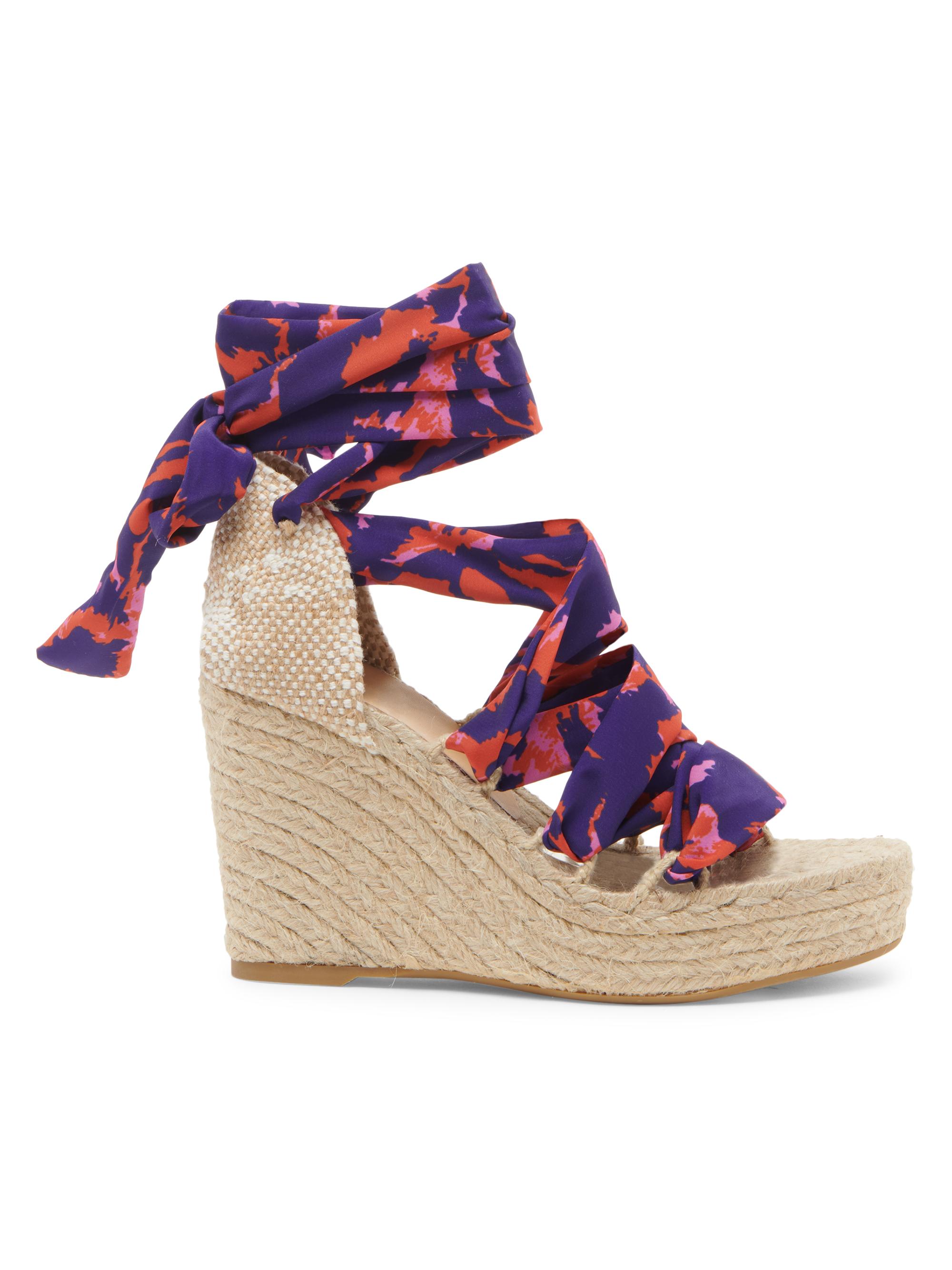 Castañer Women's Jorgelina DVF Animal-Print Wedge Espadrilles - Rose Multi