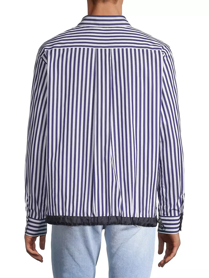 Shop Sacai Thomas Mason Cotton Poplin Shirt | Saks Fifth Avenue Shop Sacai Thomas Mason Cotton Poplin Shirt | Saks Fifth Avenue