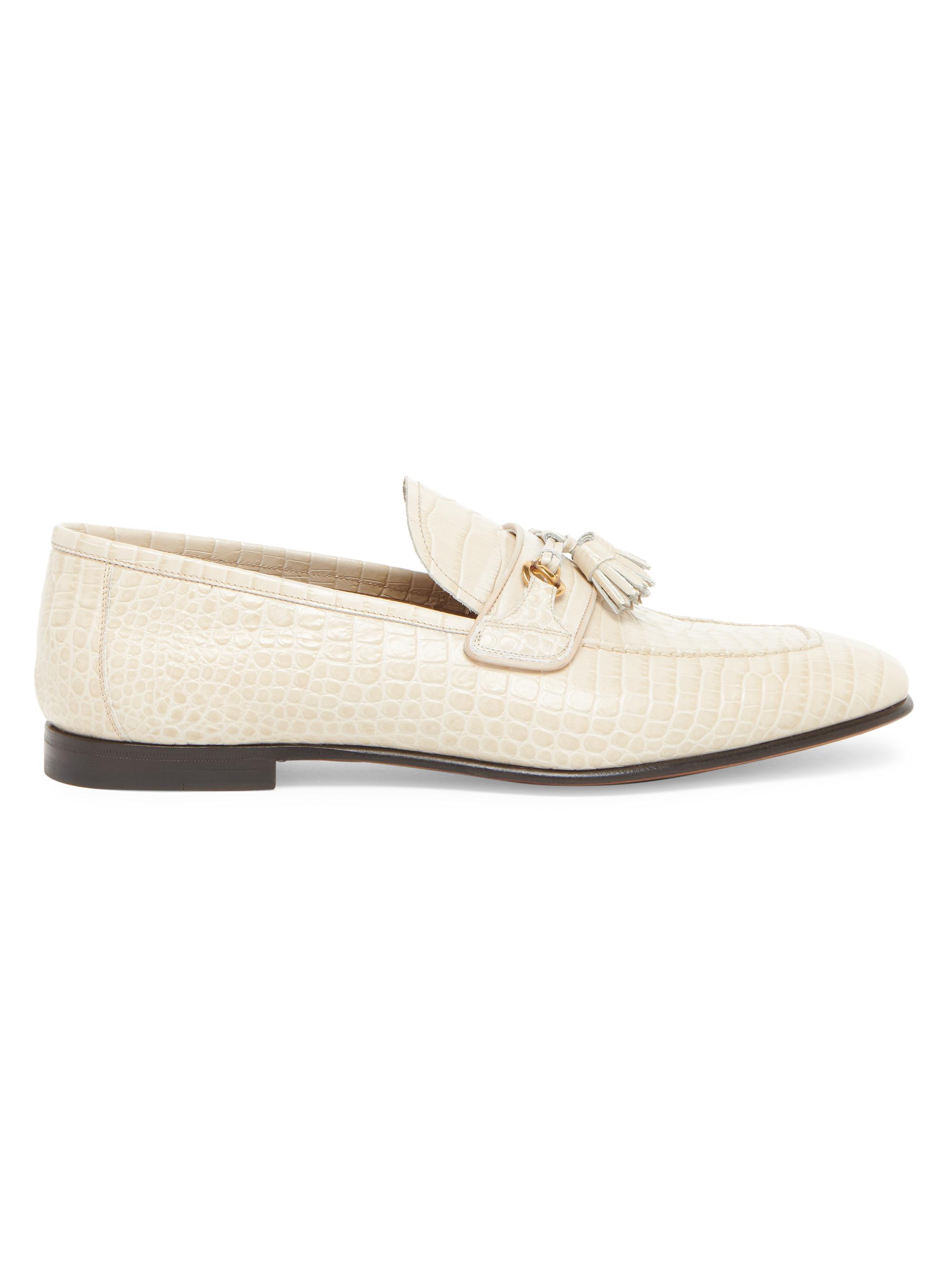 TOM FORD Alligator-Embossed Leather Loafers | Saks Fifth Avenue display picture 2