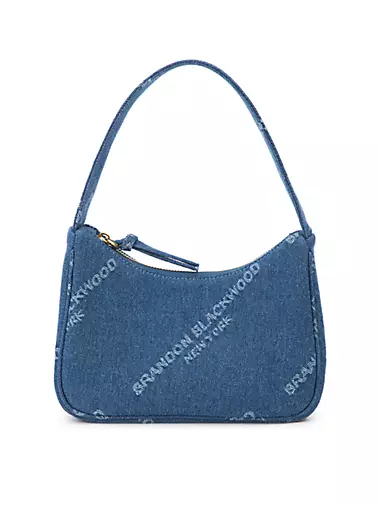 Handbag Brandon Blackwood Blue in Suede - 25734908