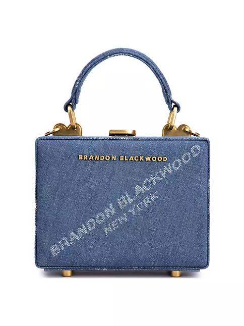 Brandon Blackwood Kendrick Trunk Leather Handle Bag w/ Tags