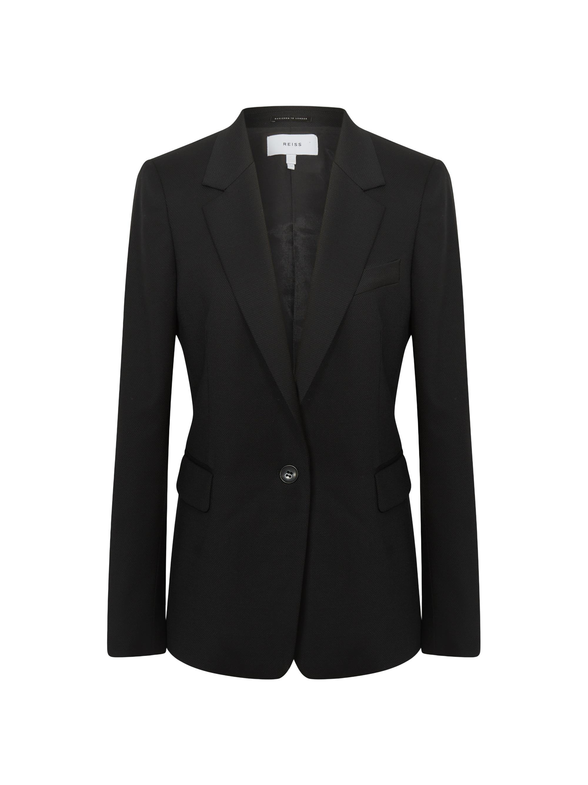 Reiss Women's Haisley Wool-Blend Blazer - Black