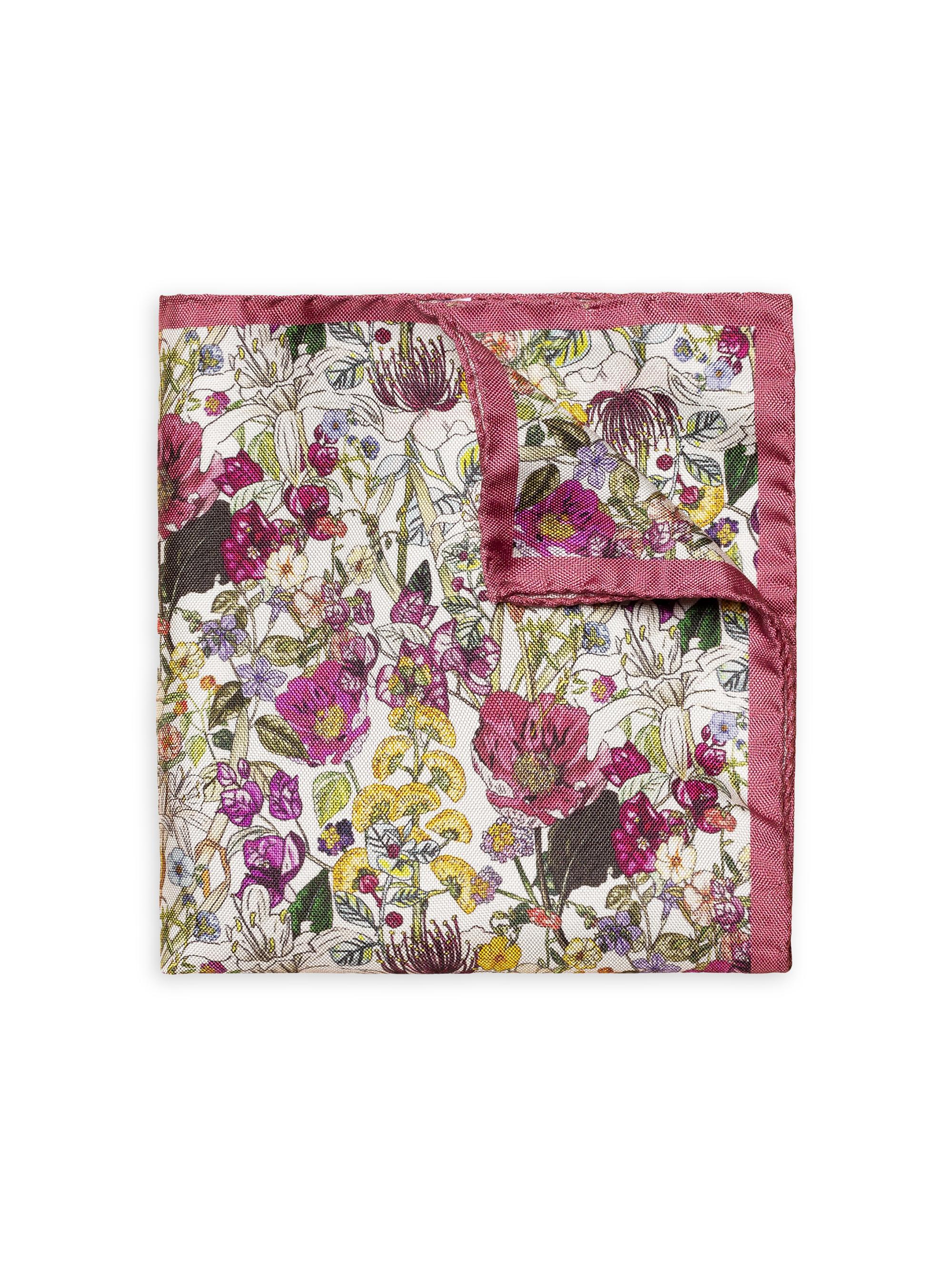 Eton Men's Silk Pocket Square - Purple