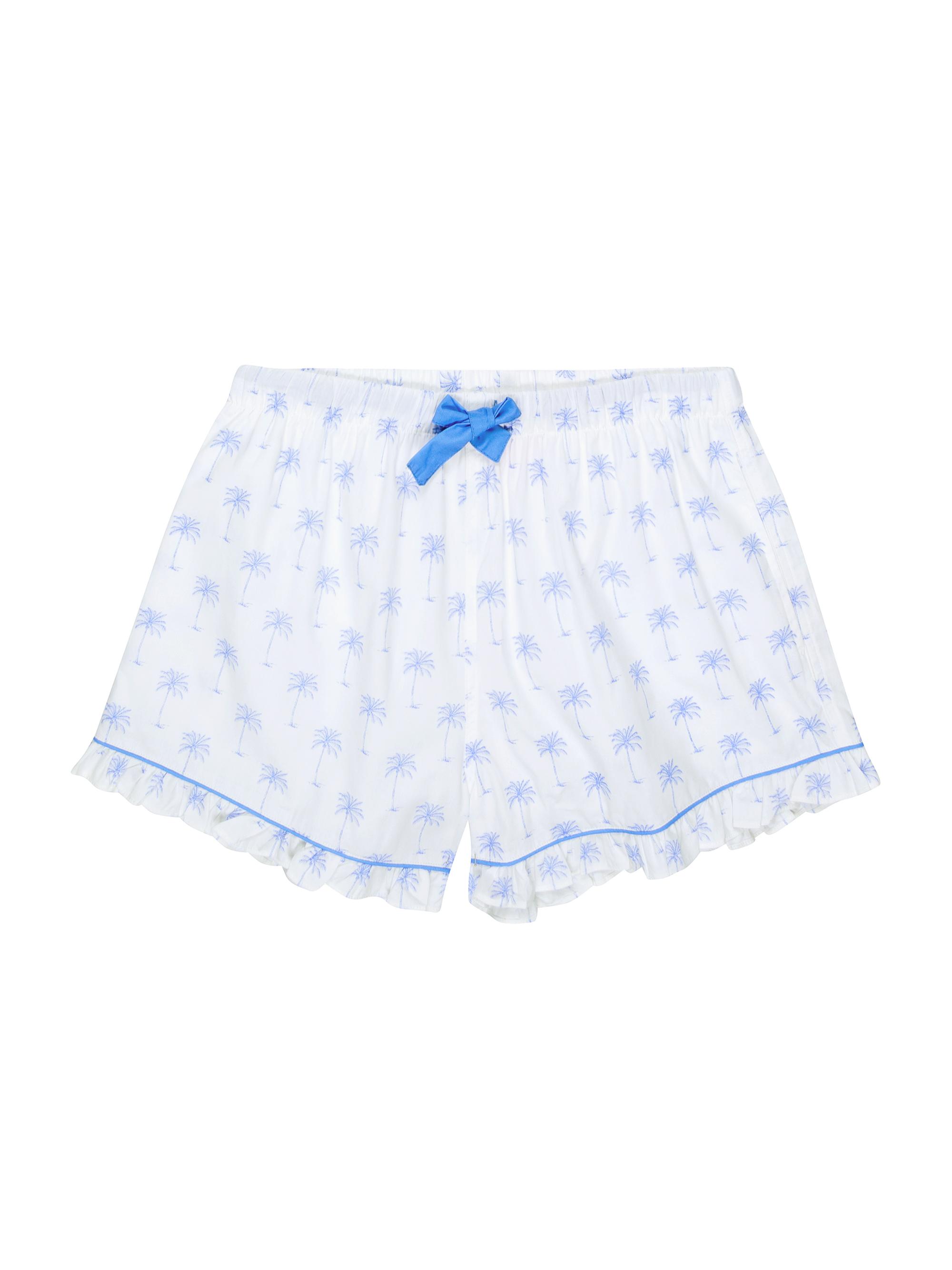 Sant and Abel Women's Palm Tree Boxer Shorts - Green