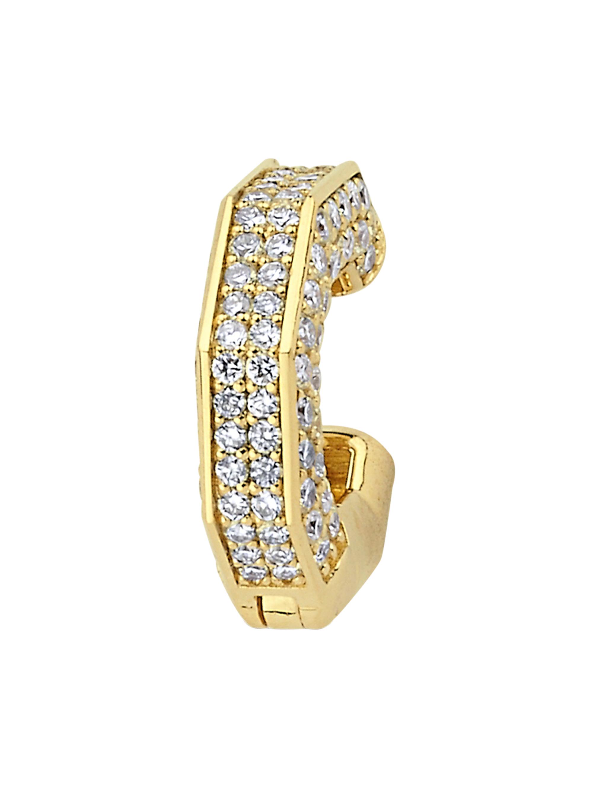 Ascher Women's Bubble 18K Yellow Gold & 0.58 TCW Diamond Geometric Ear Cuff - Gold