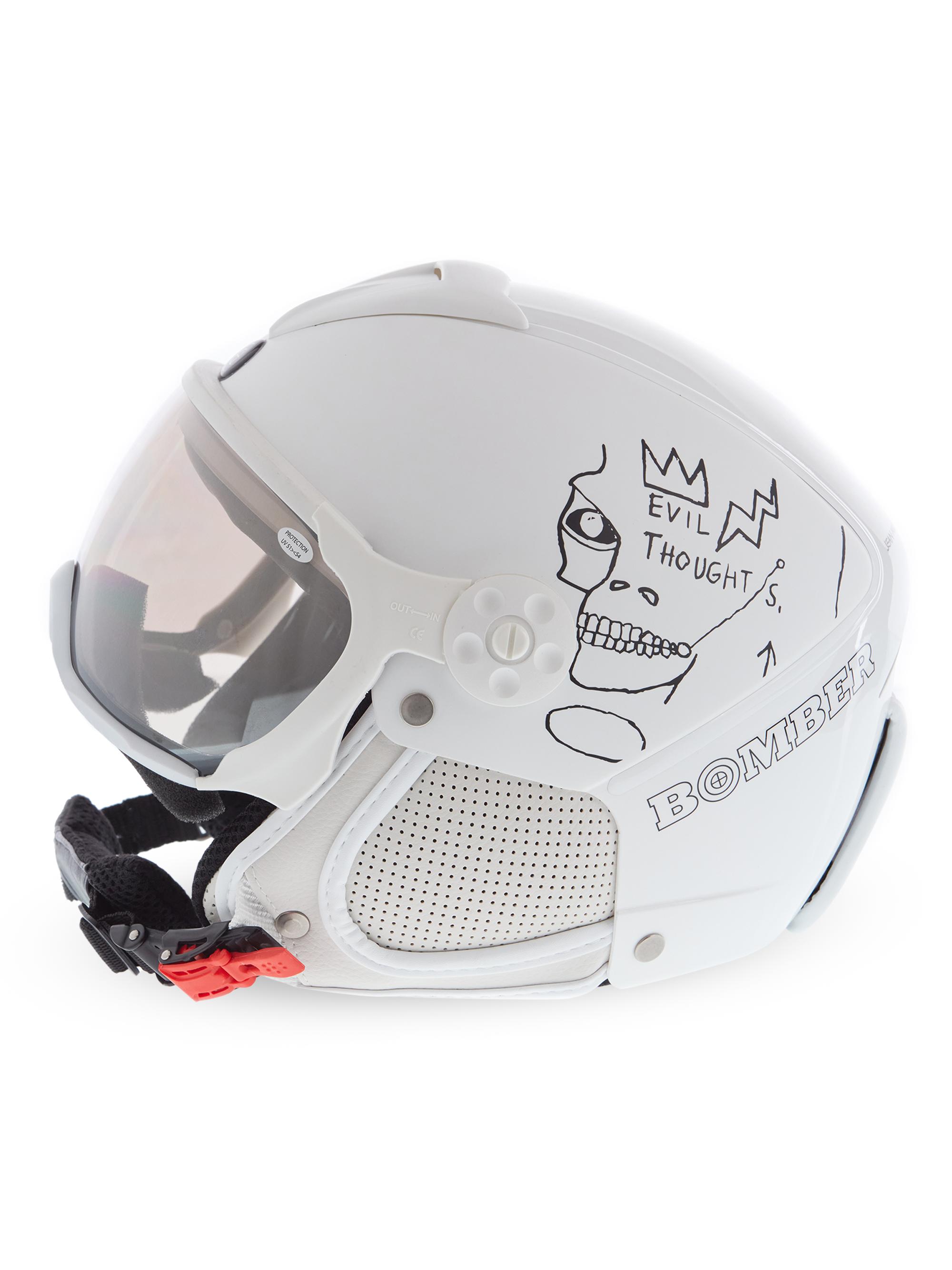 Bomber Ski Basquiat Evil Thoughts White Helmet - White