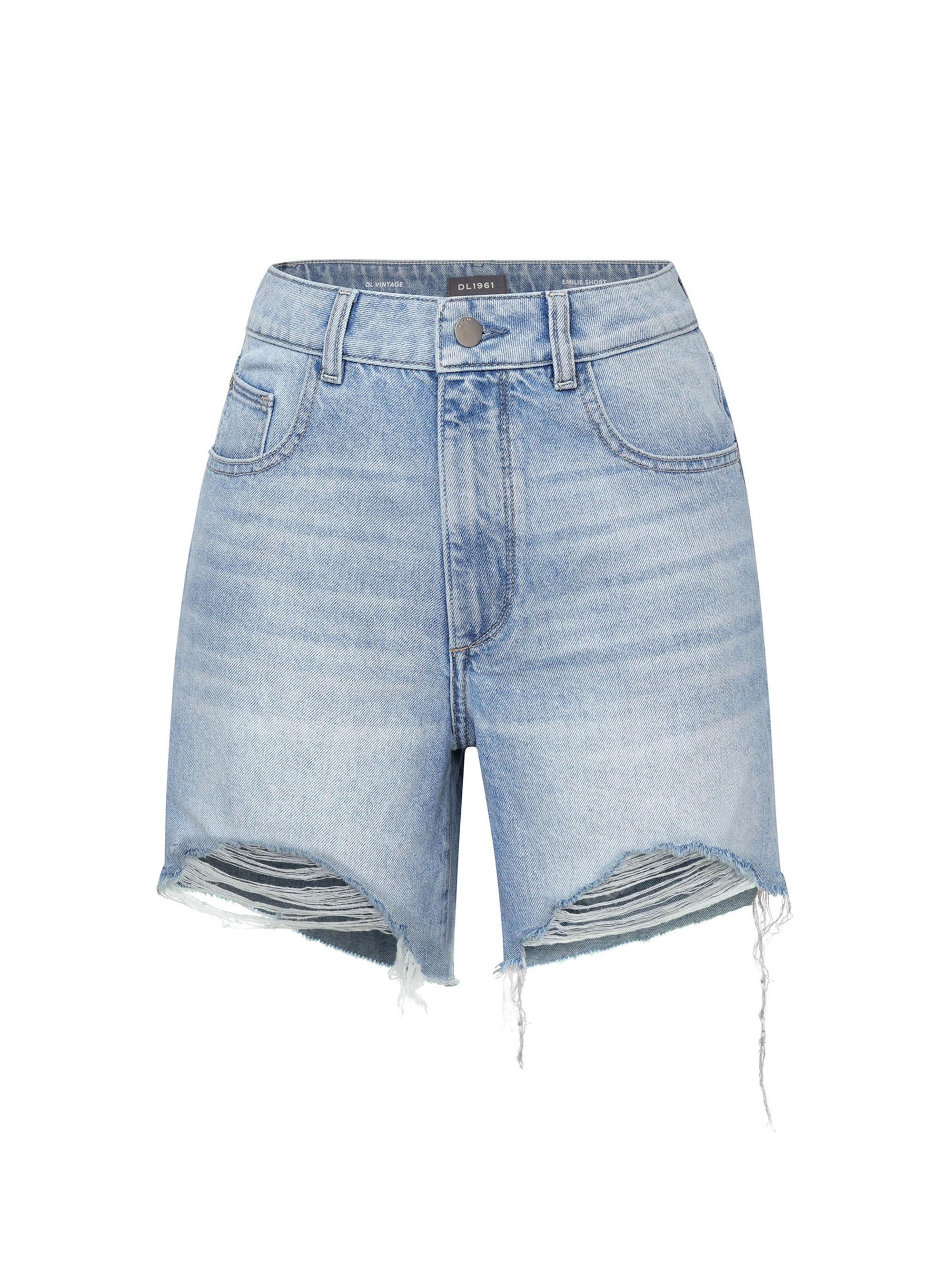 DL1961 Women's Emilie Short High Rise Vintage Jeans - Fountain