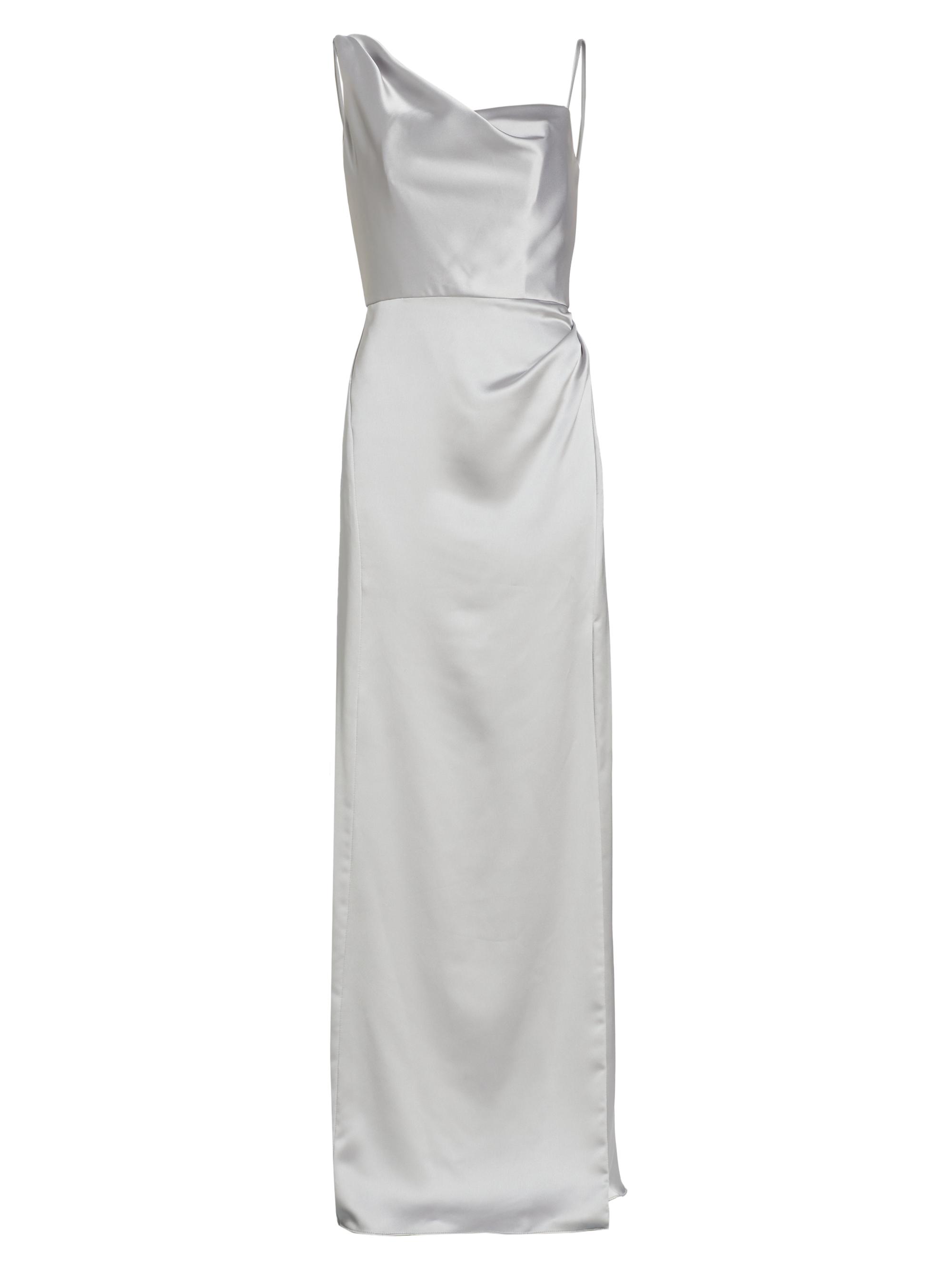 Amsale Women's Draped Satin Gown - Platinum