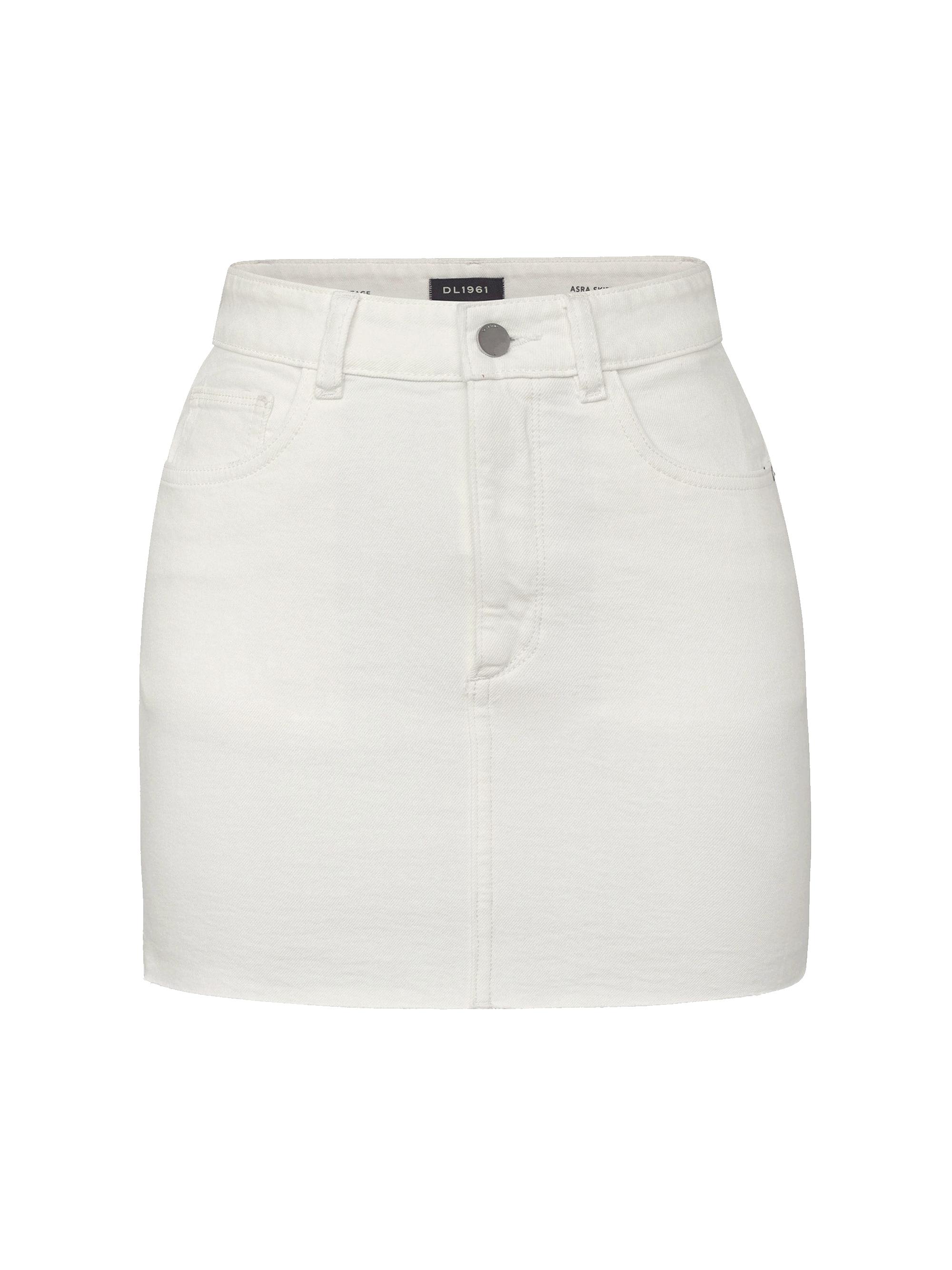 DL1961 Women's Asra Classic Skirt - White