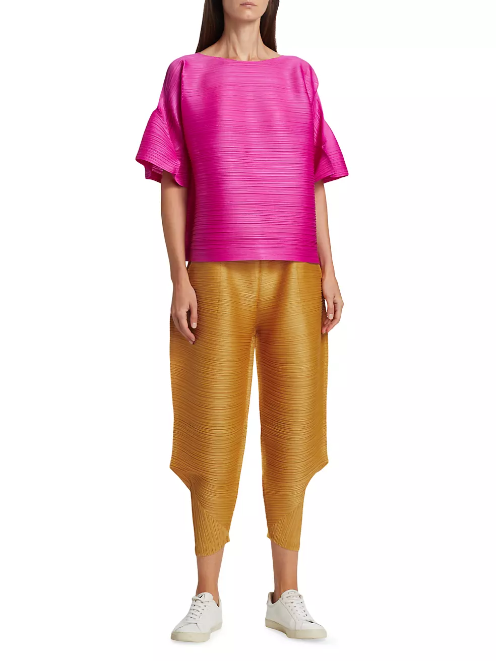Shop Pleats Please Issey Miyake Tour Tapered Pants | Saks Fifth Avenue
