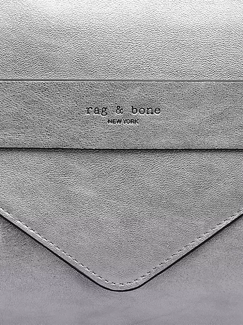 Rag & Bone Field Envelope Leather Clutch Bag