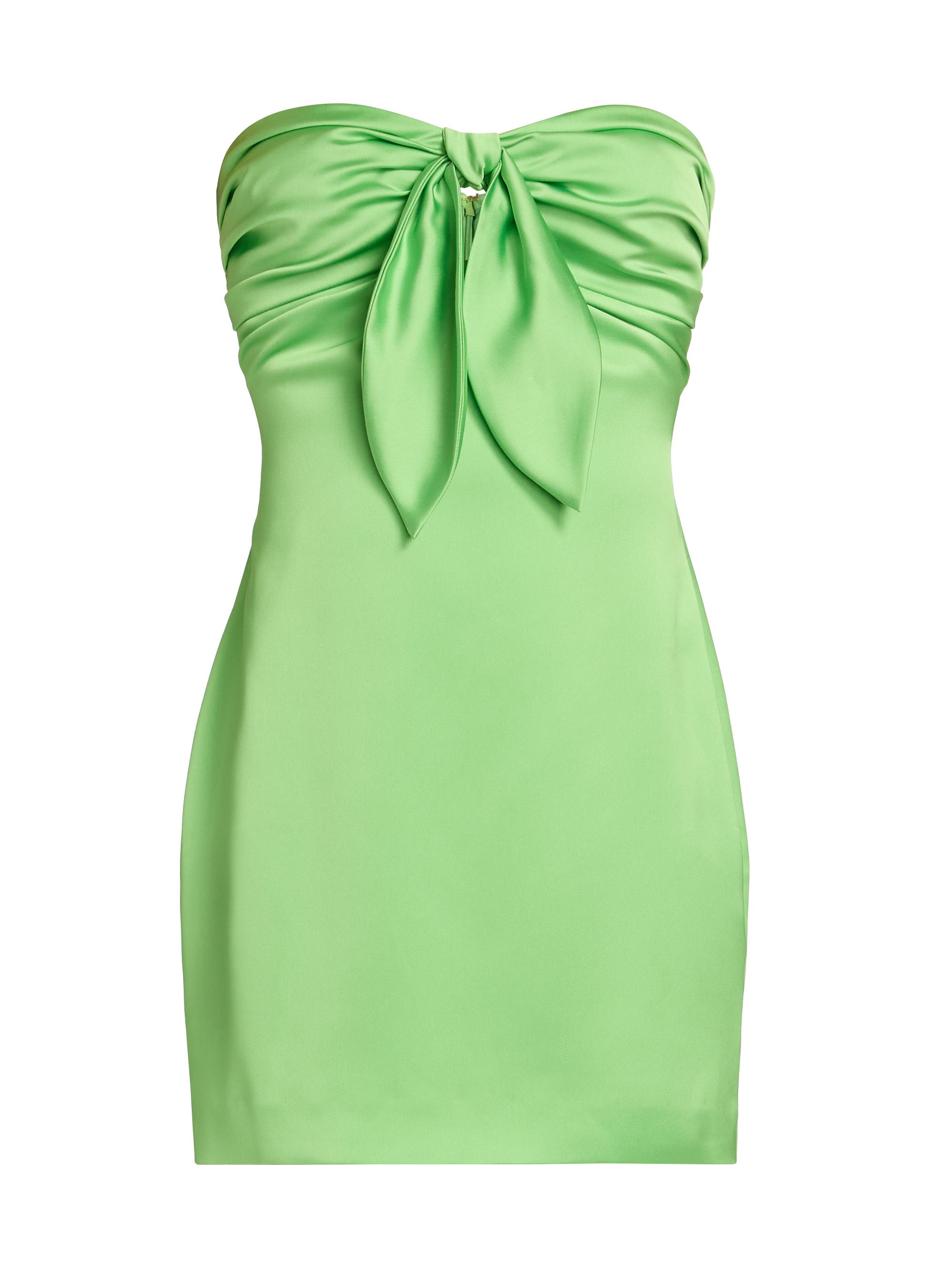 Ramy Brook Women's Orion Bow Minidress - Bright Lime