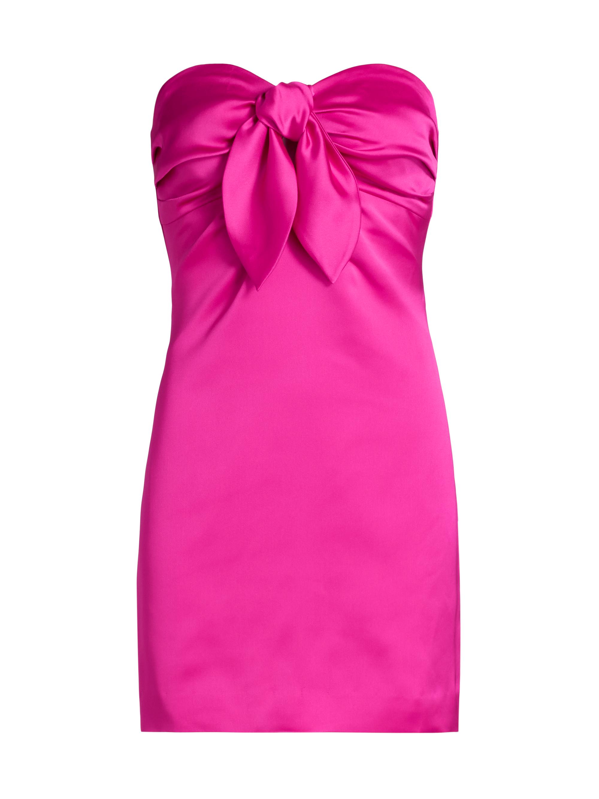 Ramy Brook Women's Orion Bow Minidress - Fiesta Pink