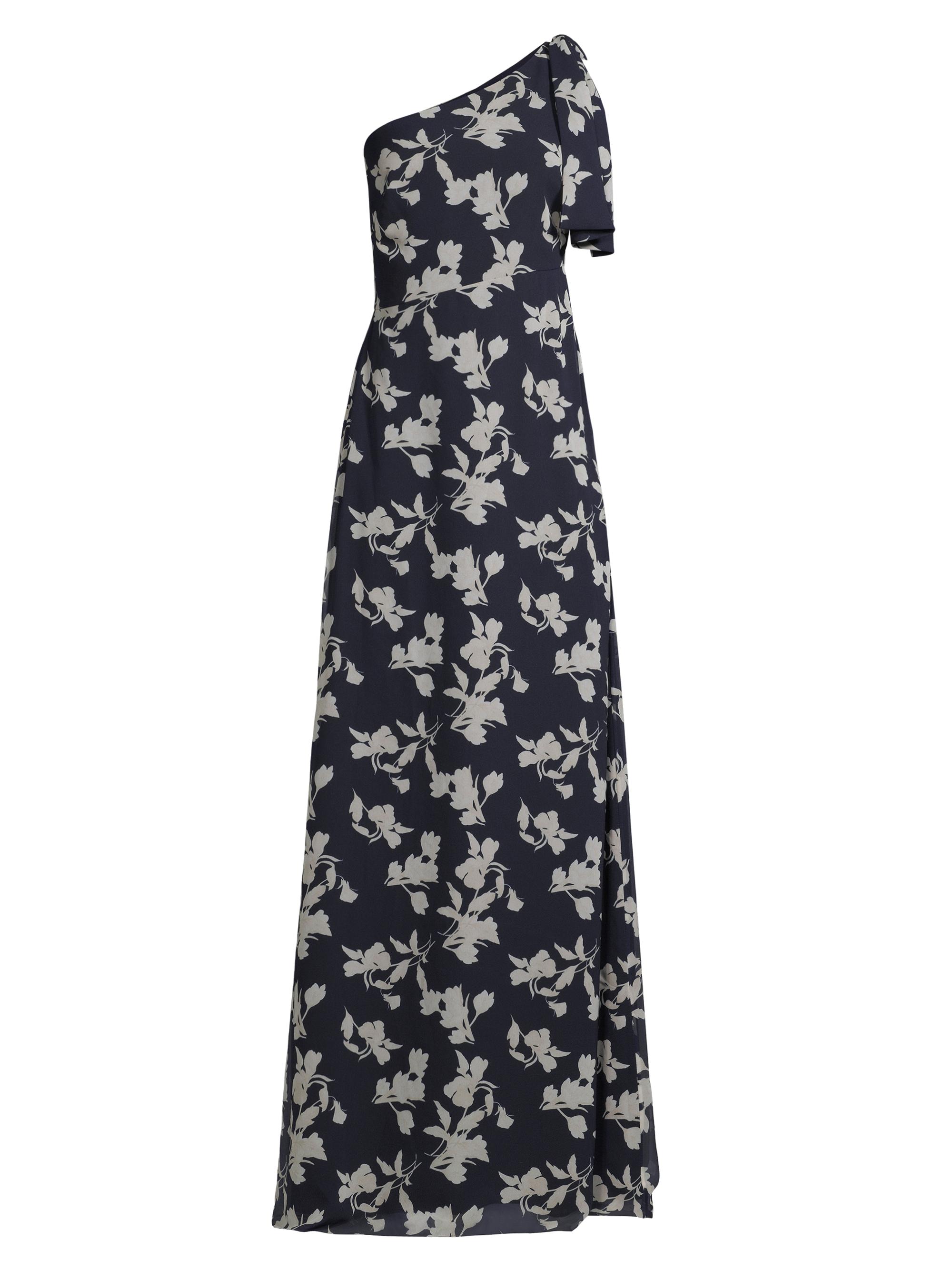 Sachin & Babi Women's Chelsea Floral One-Shoulder Gown - Navy Venetia Petal