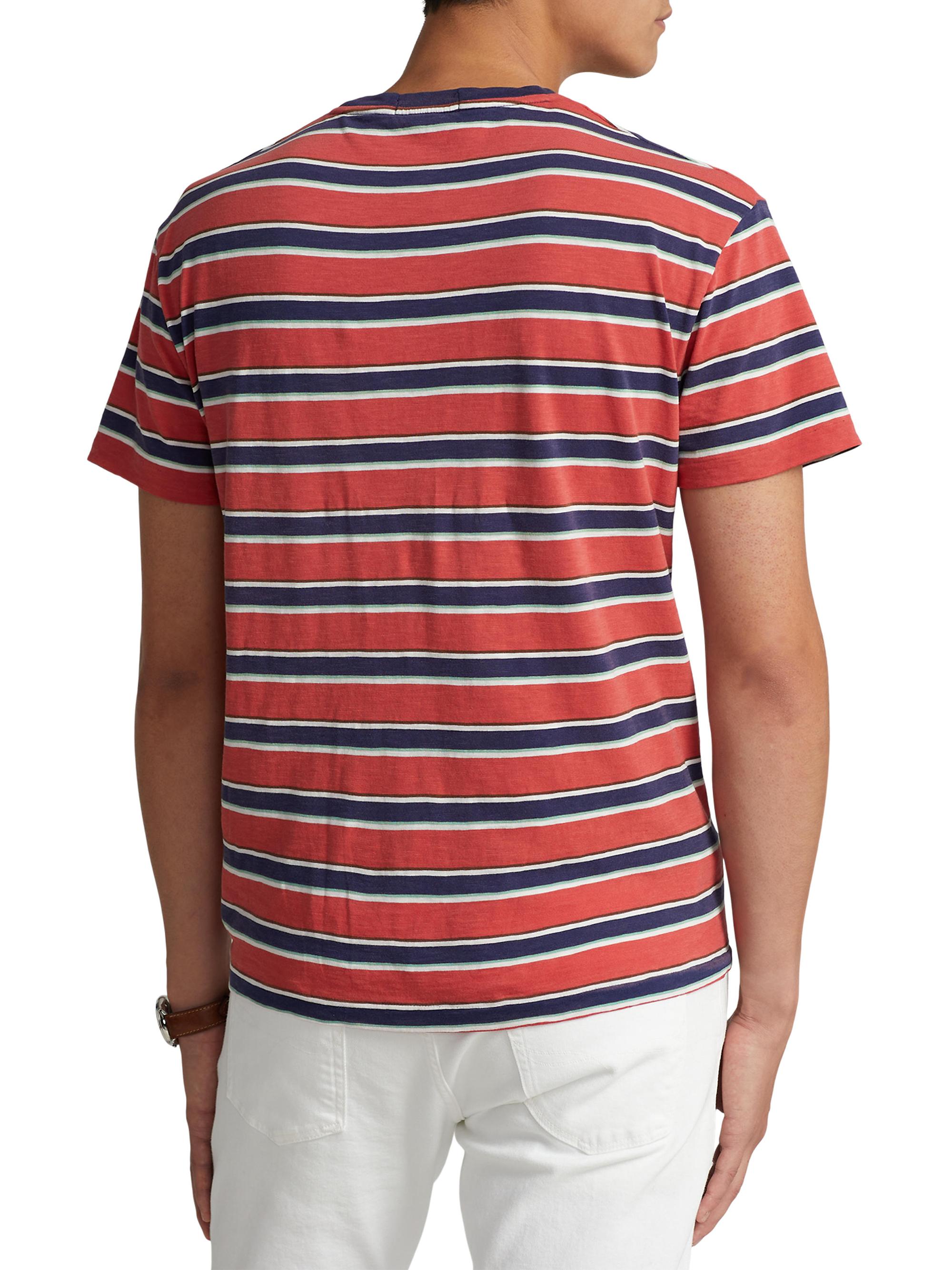 Polo Ralph Lauren Striped Cotton Gauze Jersey T-Shirt | Saks Fifth