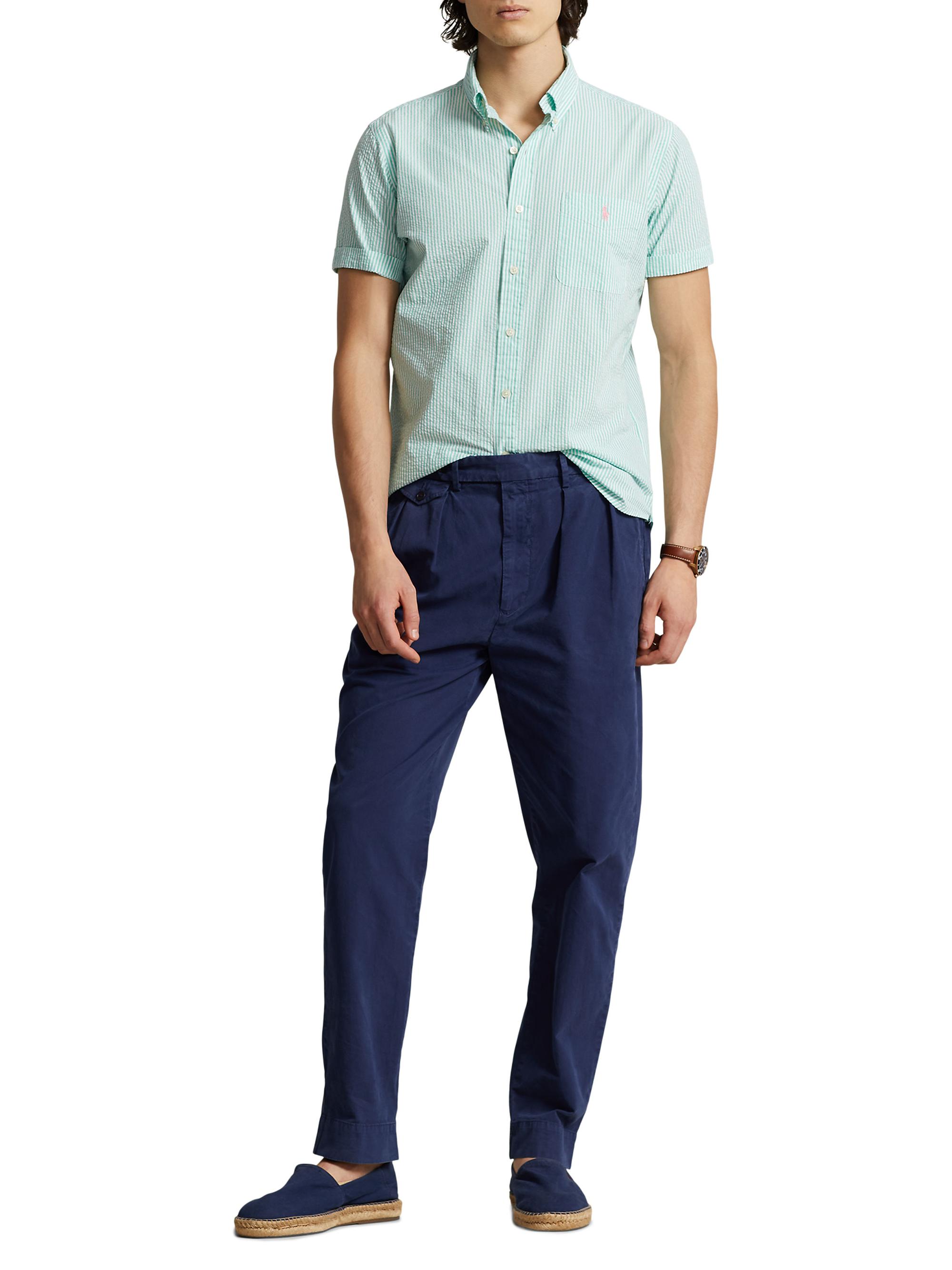 Polo Ralph Lauren Prepster Seersucker Untucked-Length Shirt | Saks