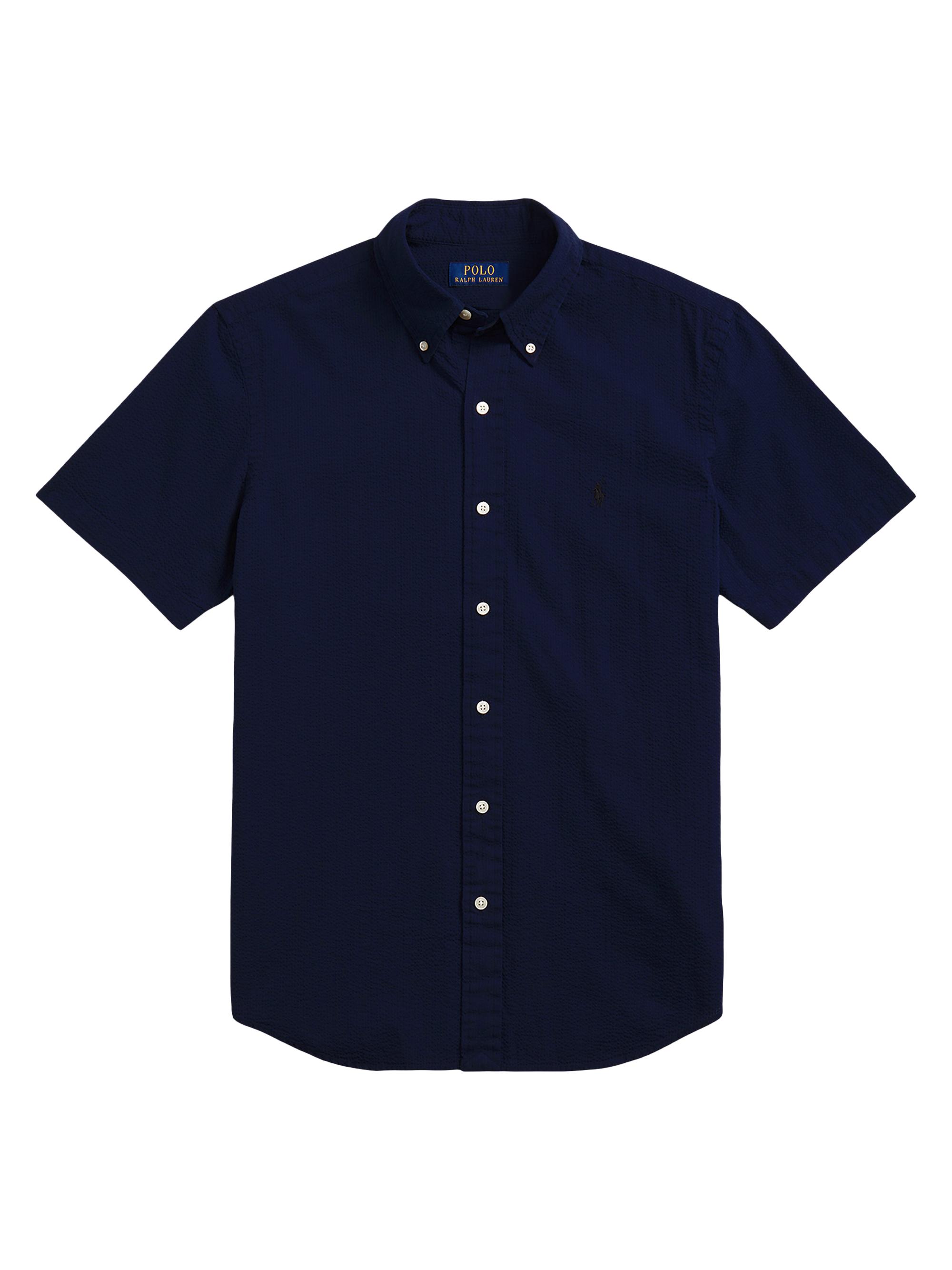 Shop Polo Ralph Lauren Classic-Fit Cotton Seersucker Short-Sleeve 