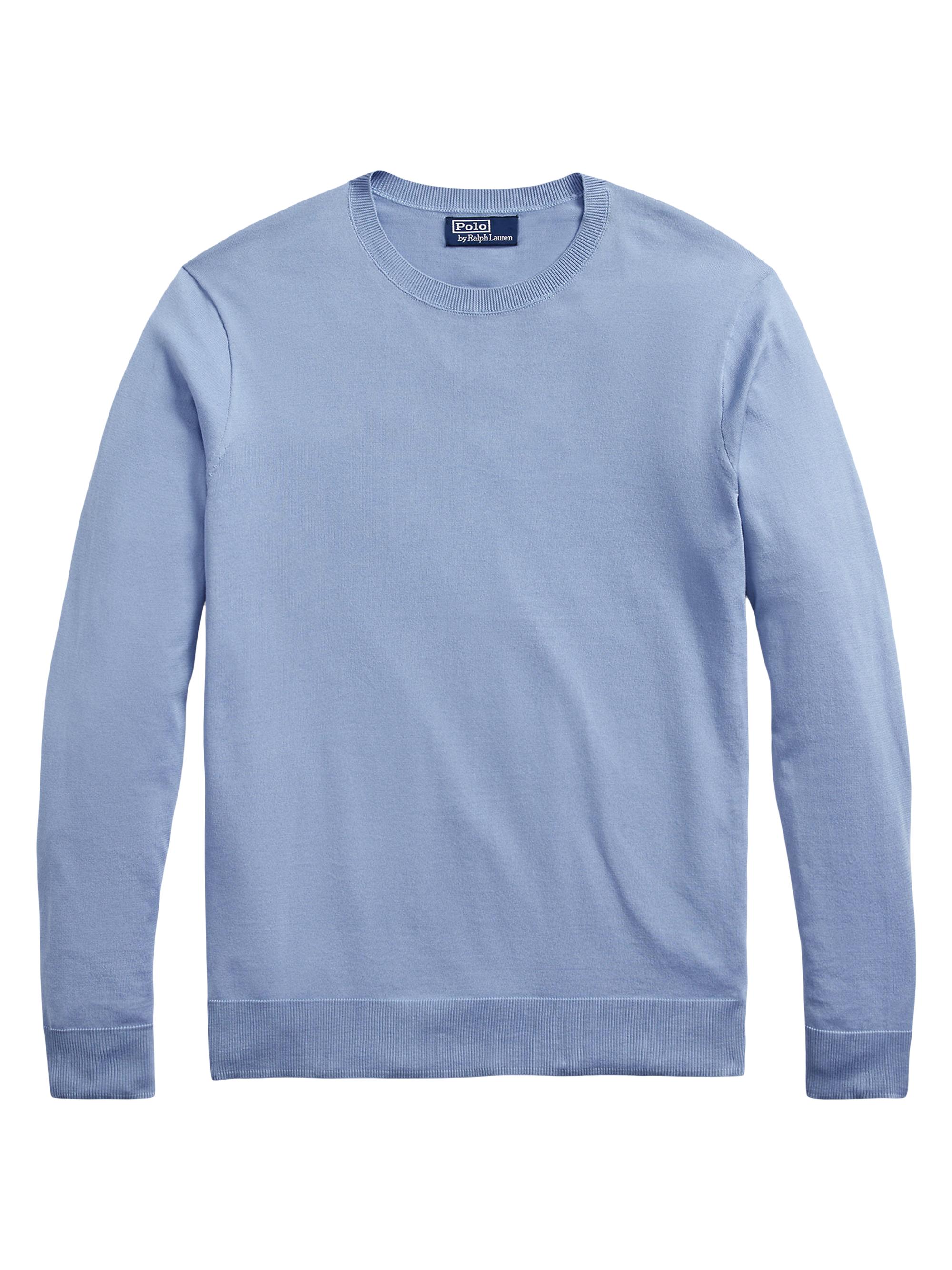 Polo Ralph Lauren Men's Cotton Crewneck Sweater - Chambray Blue