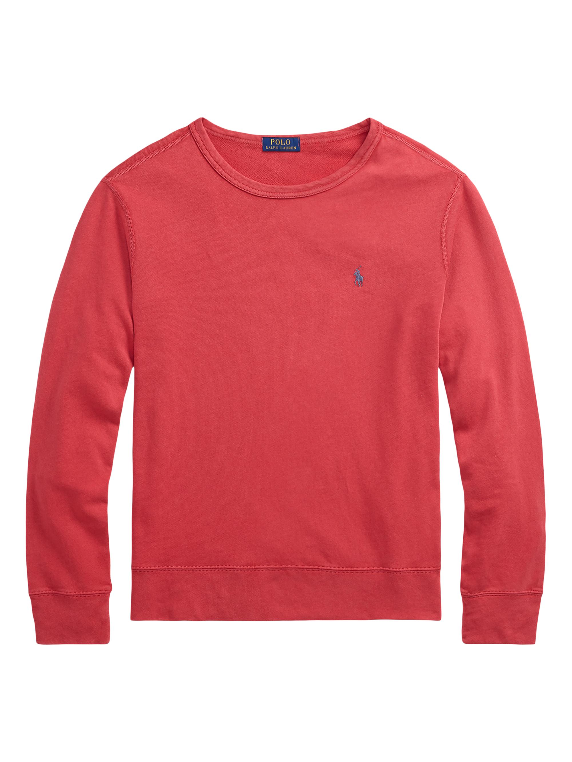 Polo Ralph Lauren Men's Cotton Crewneck Sweater - Spring Red