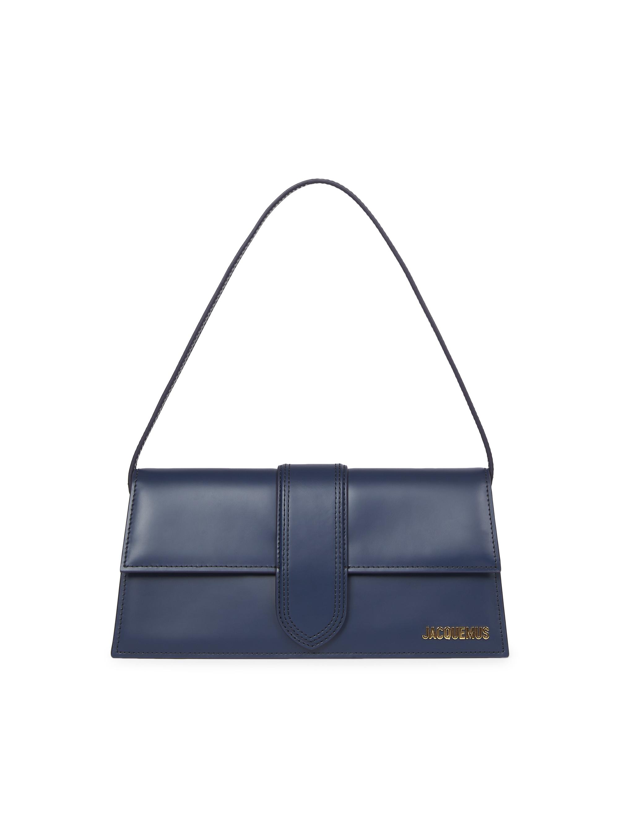 Jacquemus Women's Le Bambino Leather Long Shoulder Bag - Dark Navy