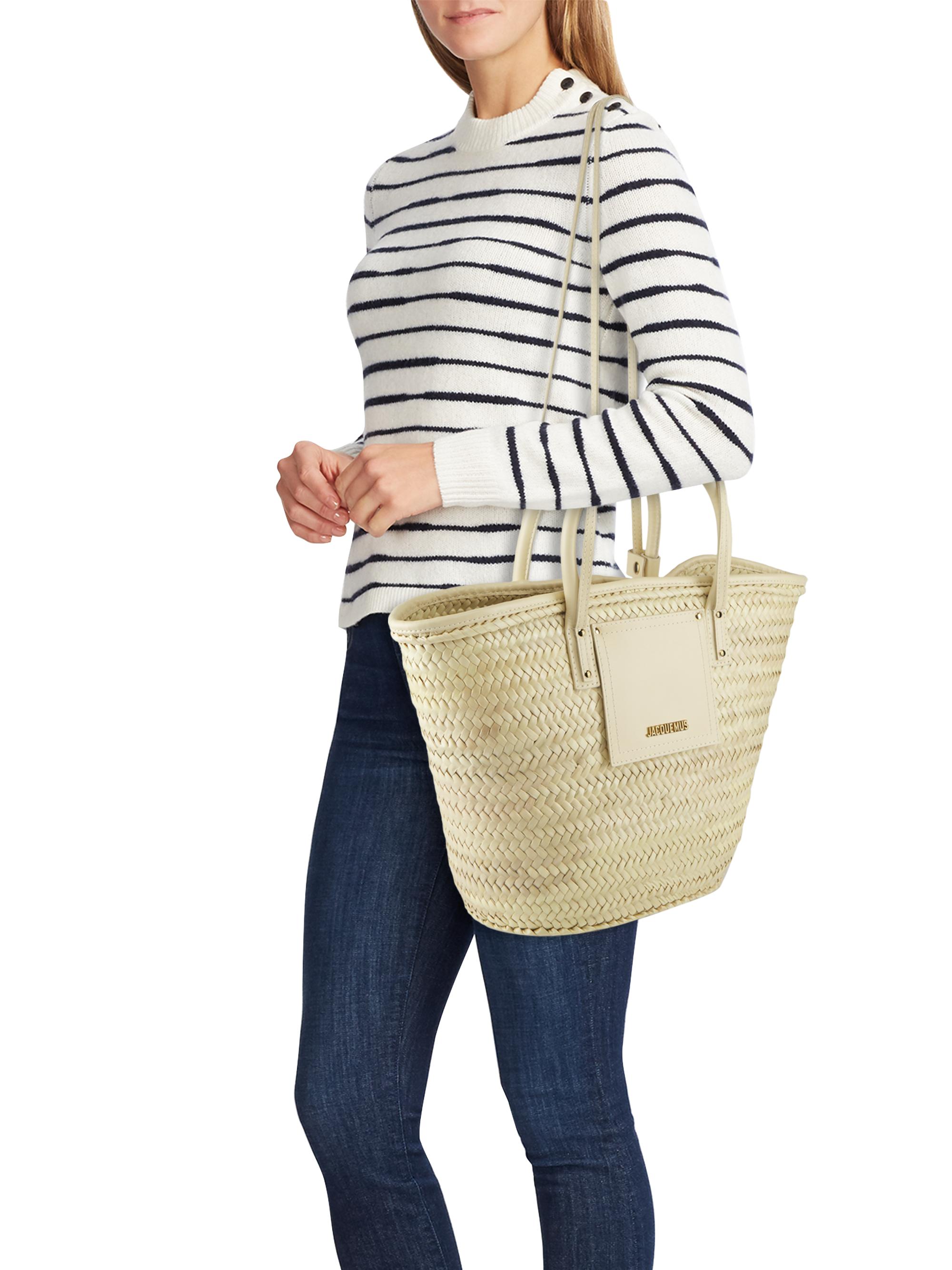Jacquemus Le Panier Soli Straw Bag | Saks Fifth Avenue
