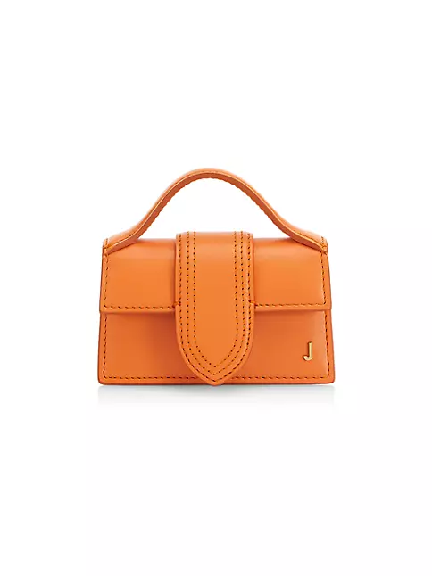 Jacquemus Le Petit Bambino Leather Mini Bag Orange