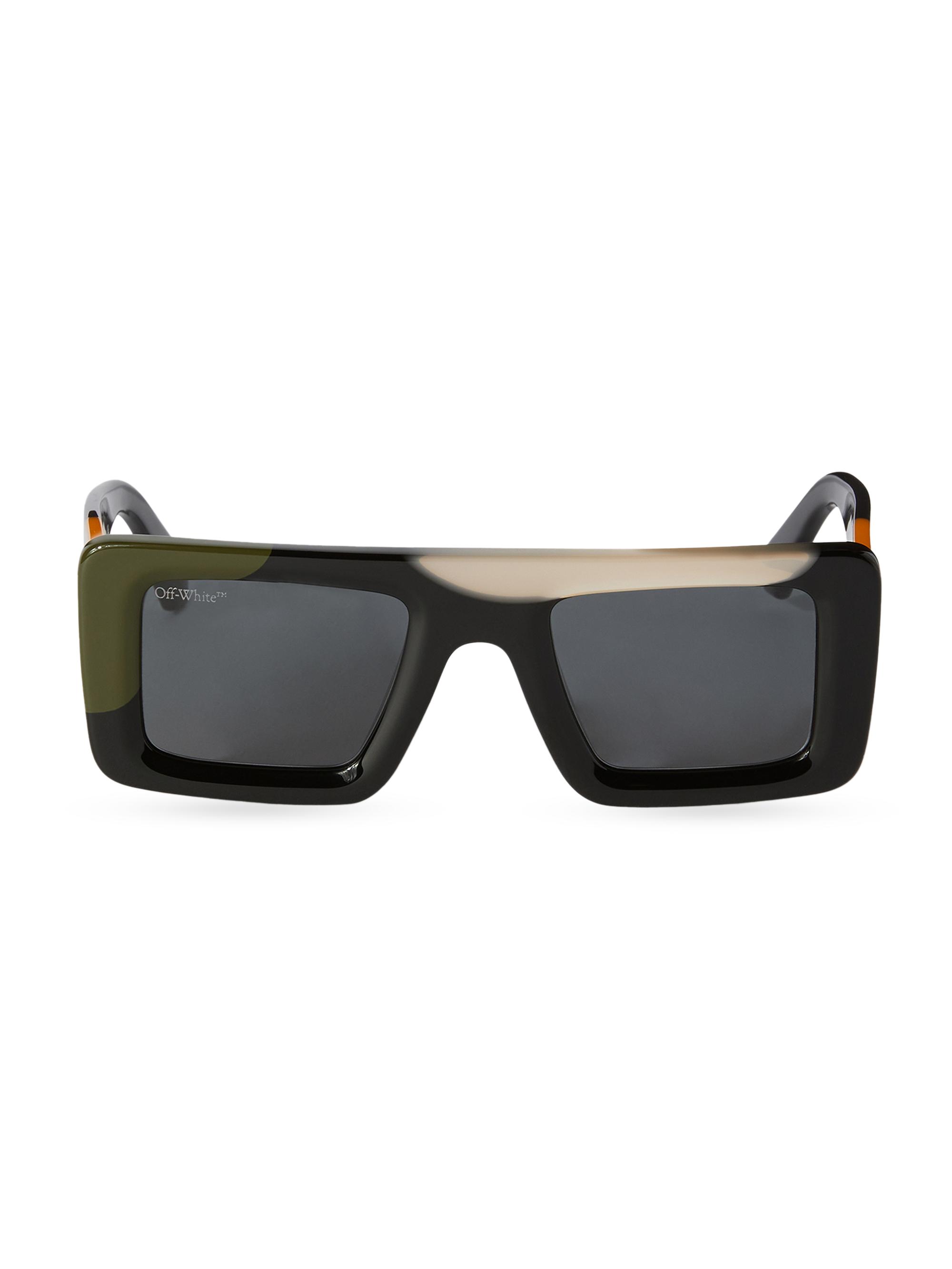 Off-White Men's Seattle 50MM Rectangle Sunglasses - Multi Black