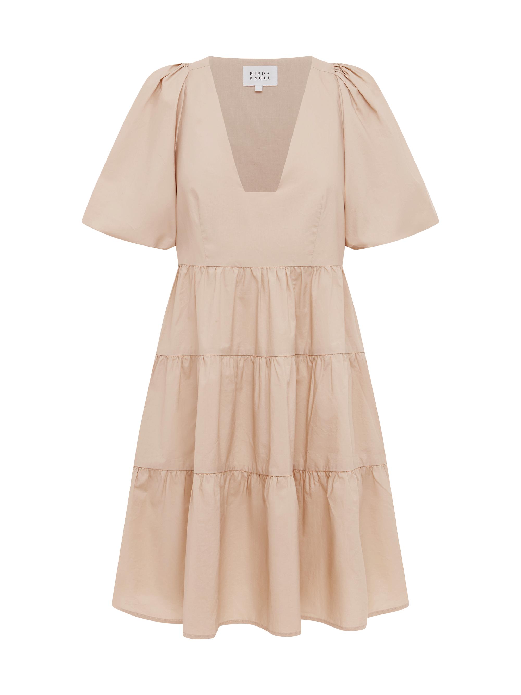 Bird & Knoll Women's Gigi Tiered Minidress - Wheat