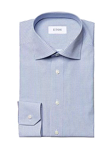 Eight-X Designer Dress Shirts Dot Print Short Sleeve Shirt