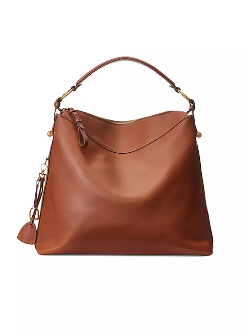 Ralph Lauren Bridle Medium Soft Leather Shoulder Bag