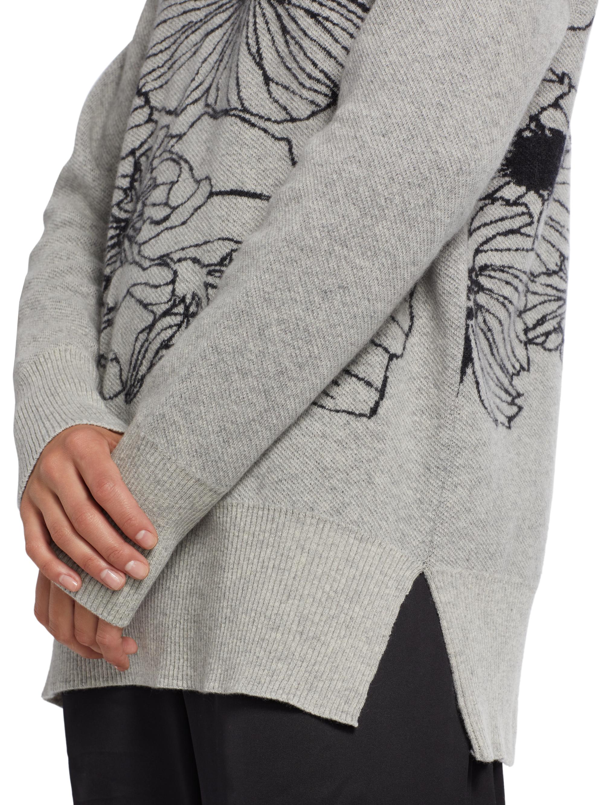 Saks Fifth Avenue
 COLLECTION Floral Wool-Blend Sweater main image 0