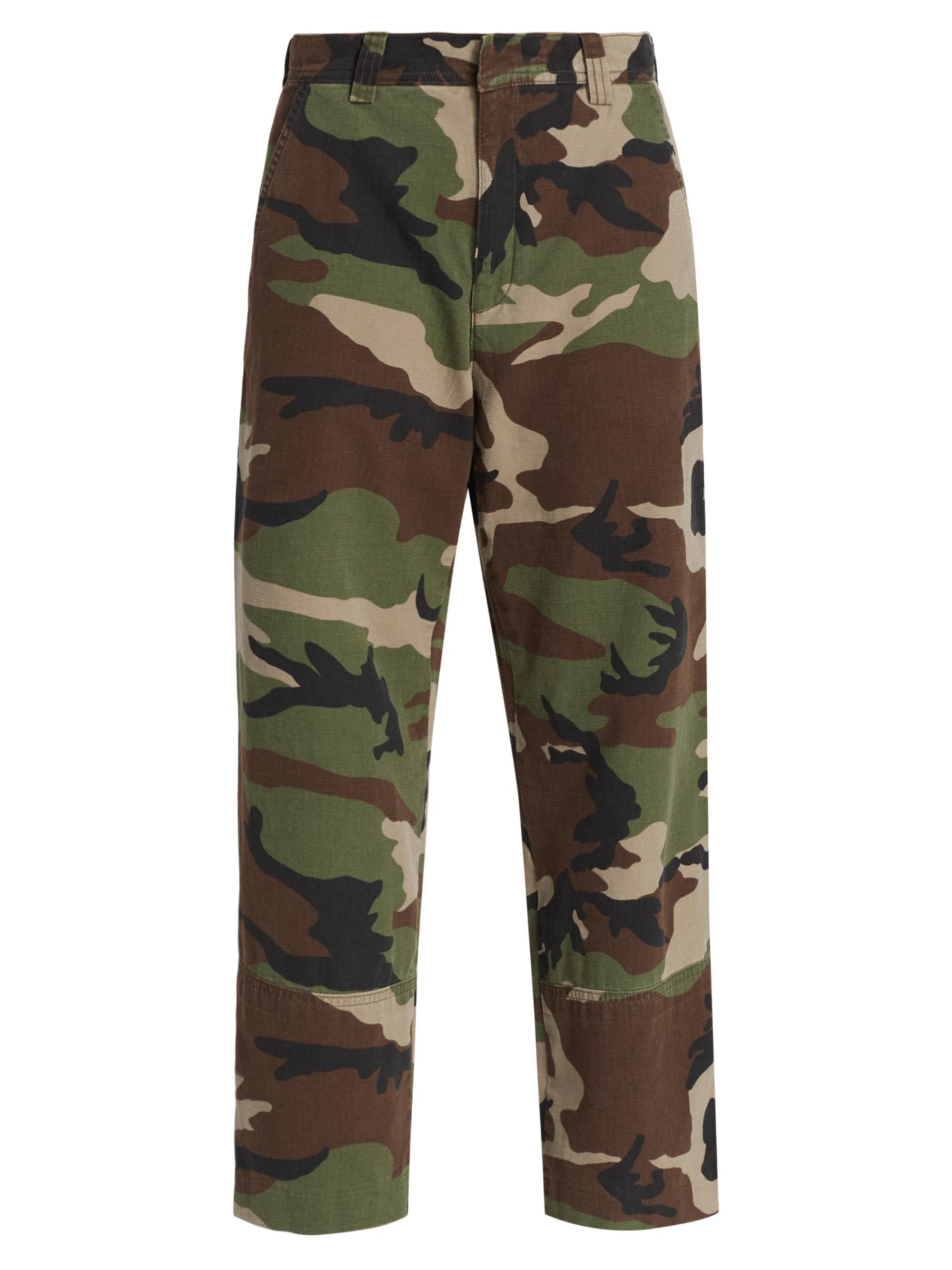 SPRWMN Women's Camo Mid-Rise Trousers - Camoflauge