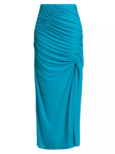 Shop Simon Miller Swizzy Ruched Maxi Skirt | Saks Fifth Avenue