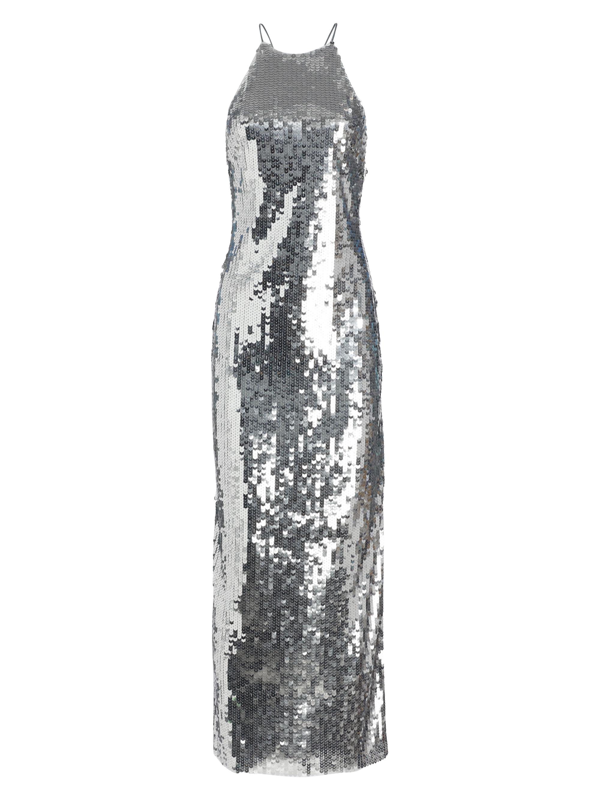 Simon Miller Women's Zazzle Sequin Mesh Maxi Dress - Satellite Silver