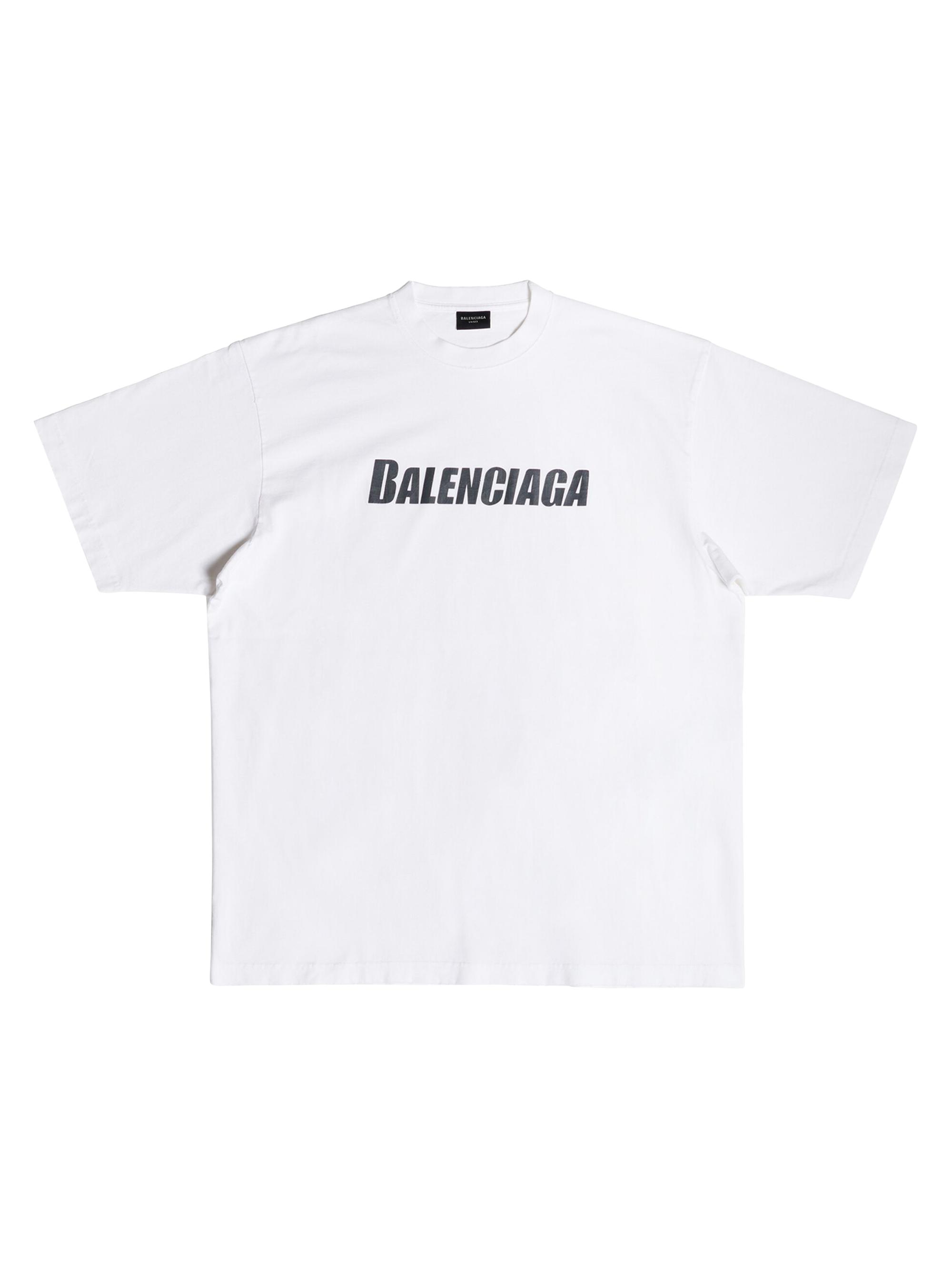 Balenciaga Tシャツ BALENCIAGA + Lamborghini Oversized Printed Cotton-Jersey T-Shirt
